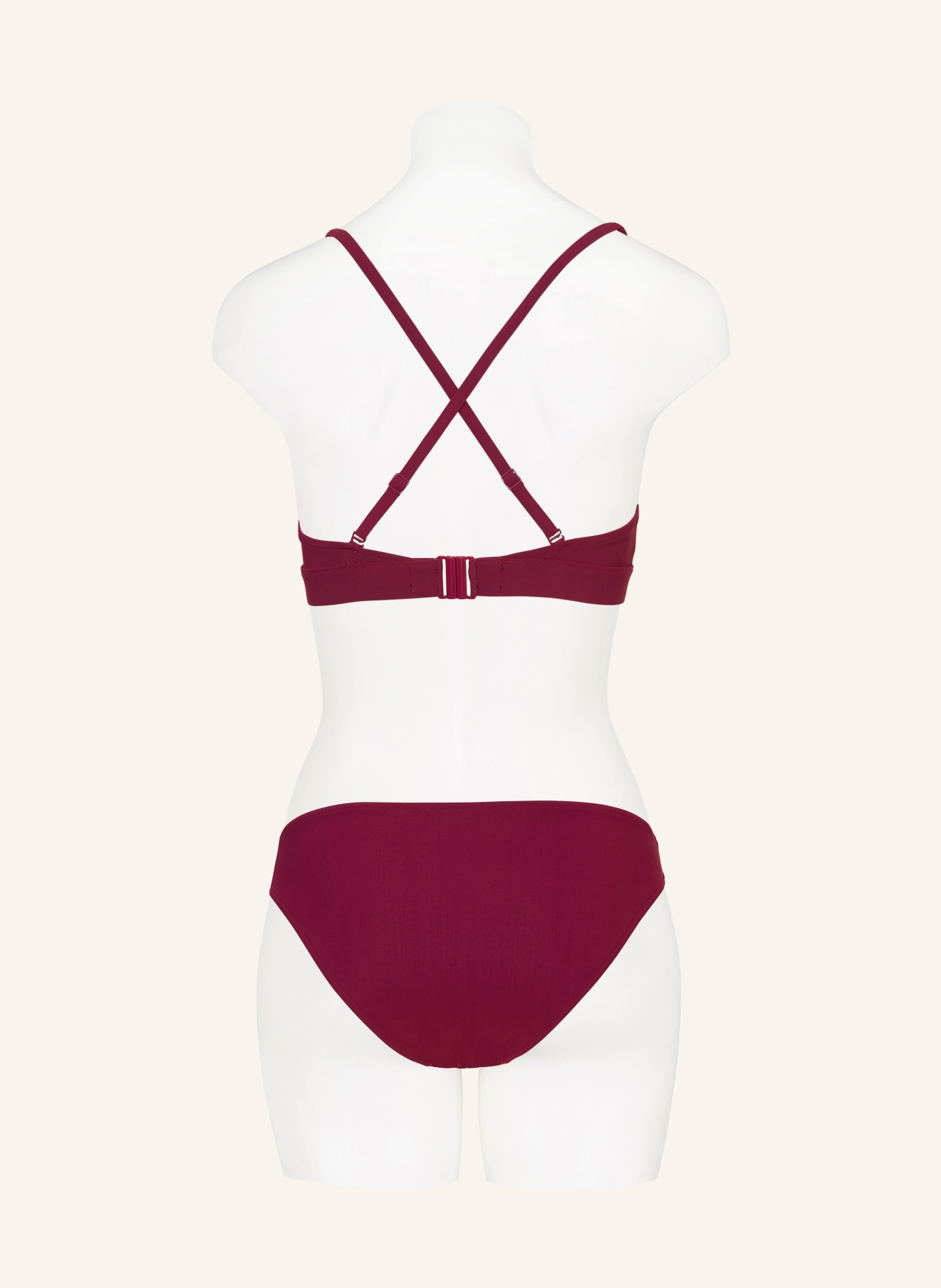 CHANTELLE Bralette bikini top GLOW, Color: DARK RED (Image 4)