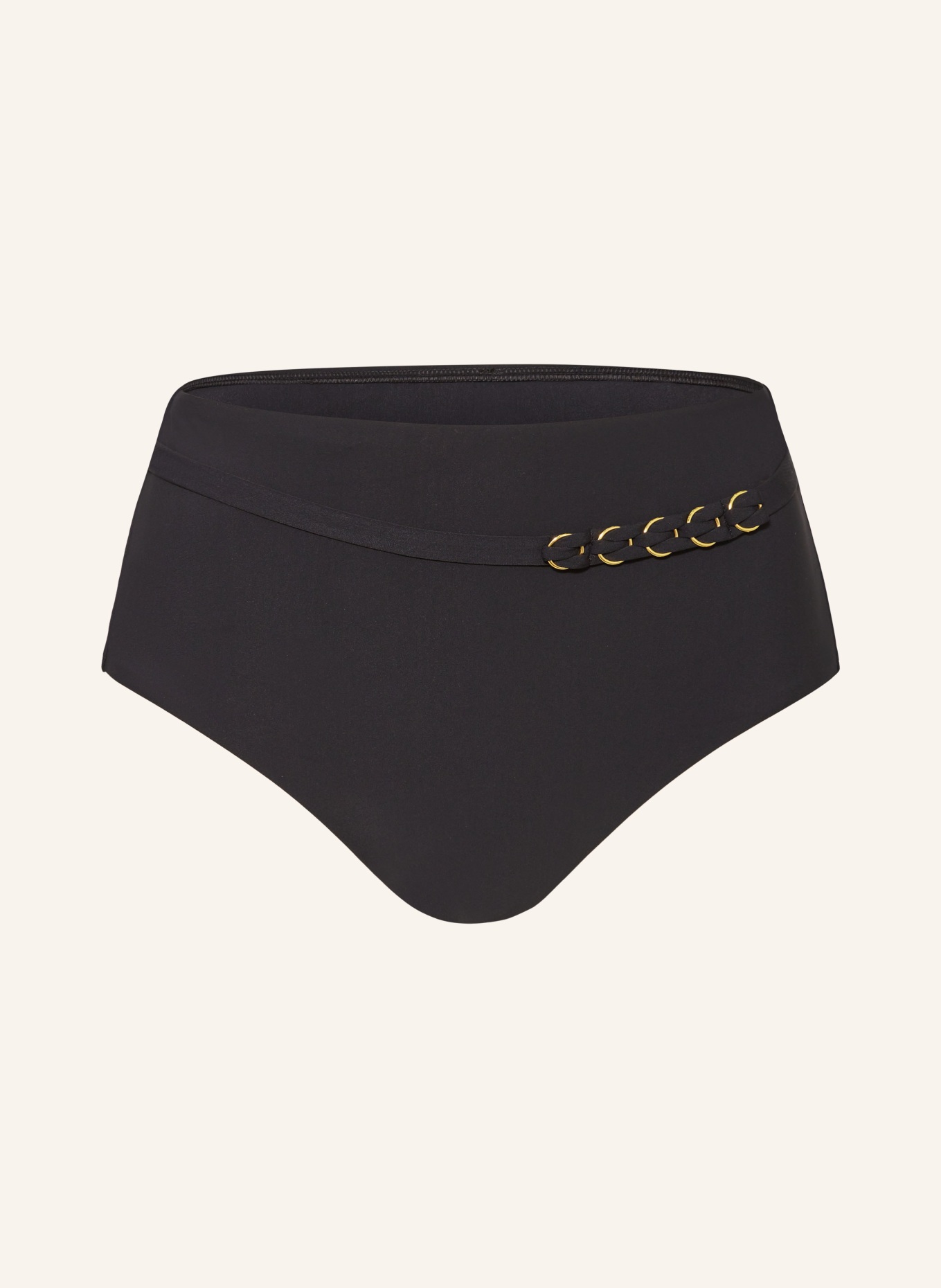 CHANTELLE High waist bikini bottoms EMBLEM, Color: BLACK (Image 1)