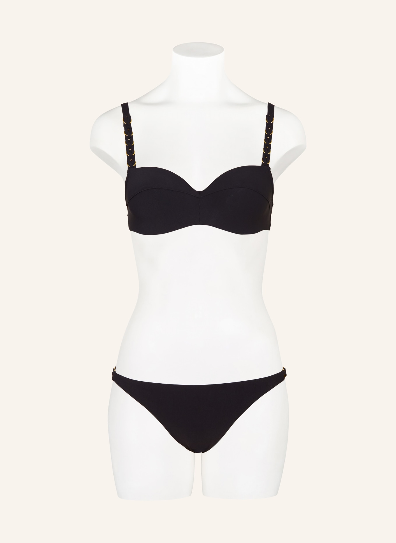 CHANTELLE Underwired bikini top EMBLEM , Color: BLACK (Image 2)