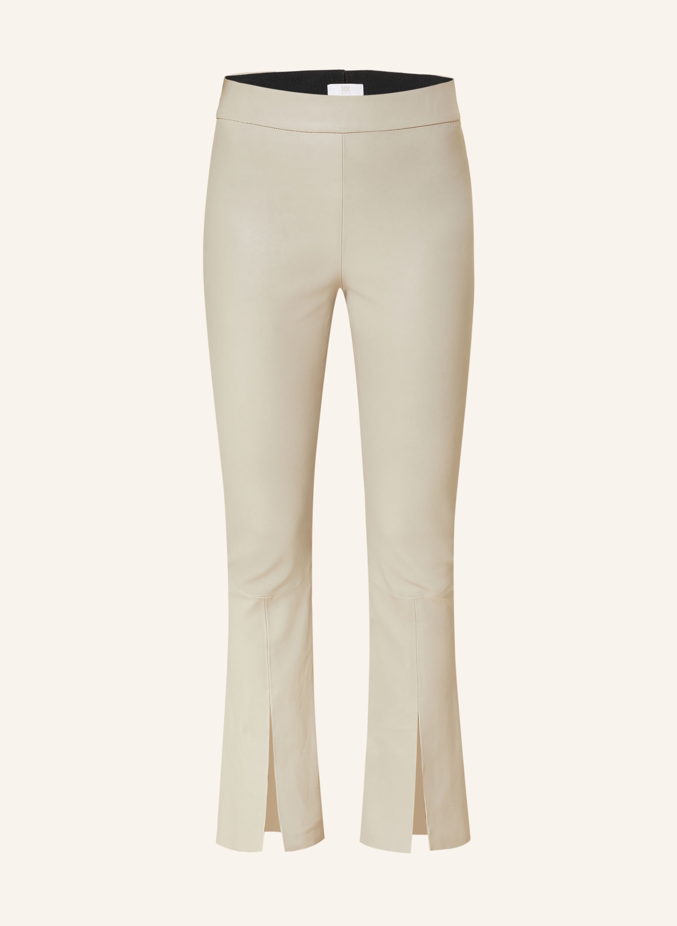 RIANI Leather trousers in beige
