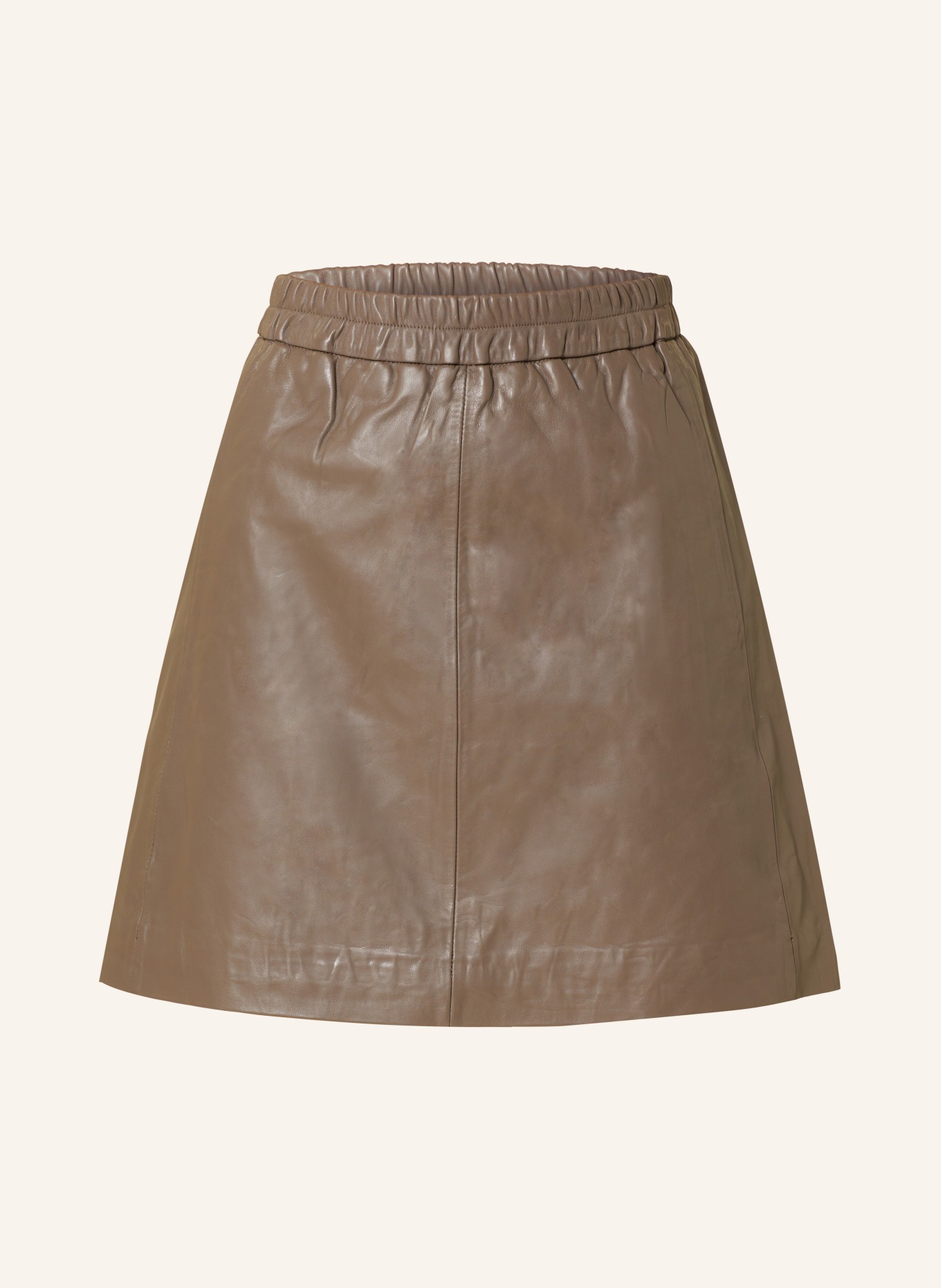 InWear Leather skirt WOOKIW, Color: TAUPE (Image 1)