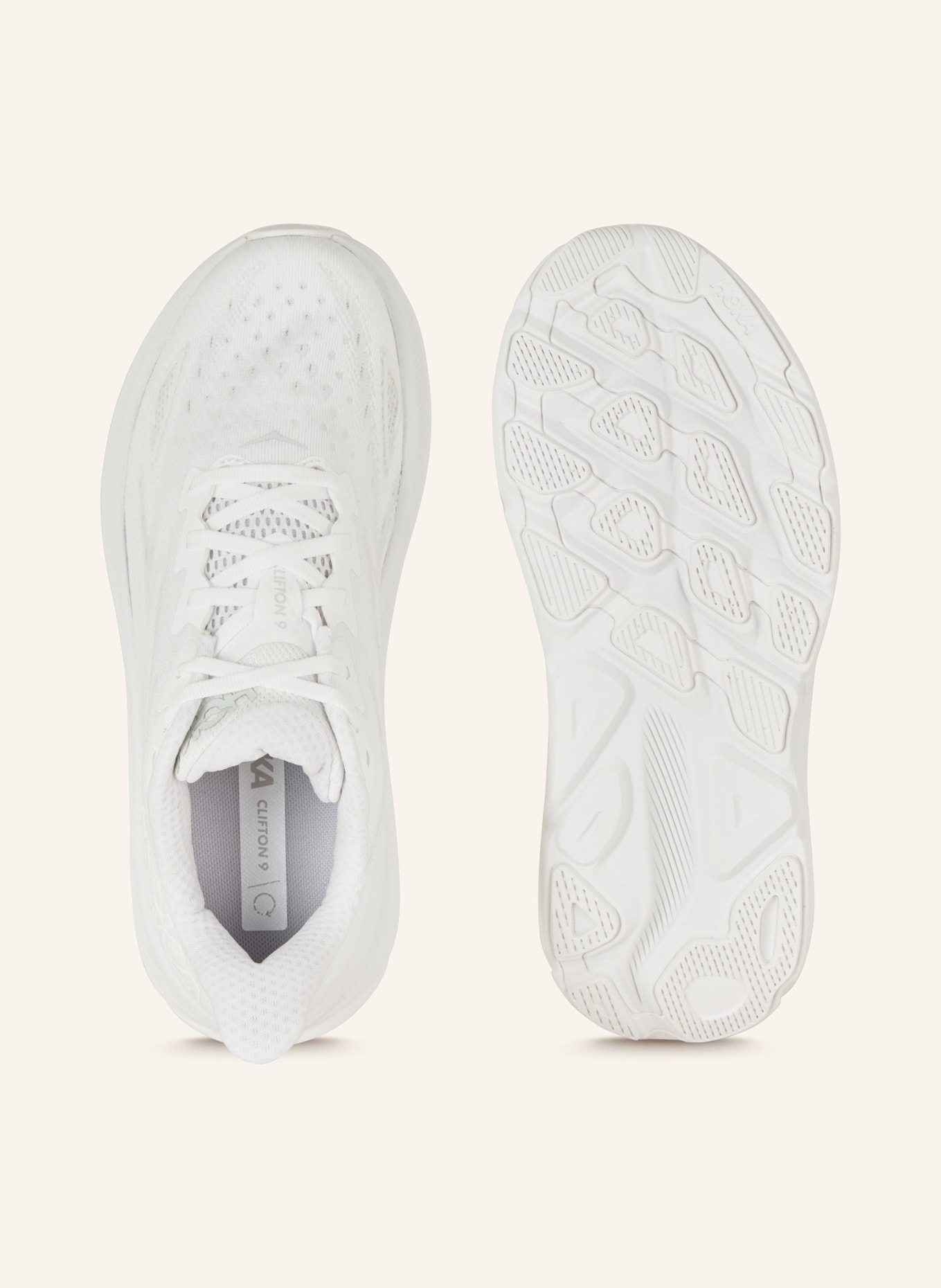 HOKA Running shoes CLIFTON 9, Color: WHITE (Image 5)