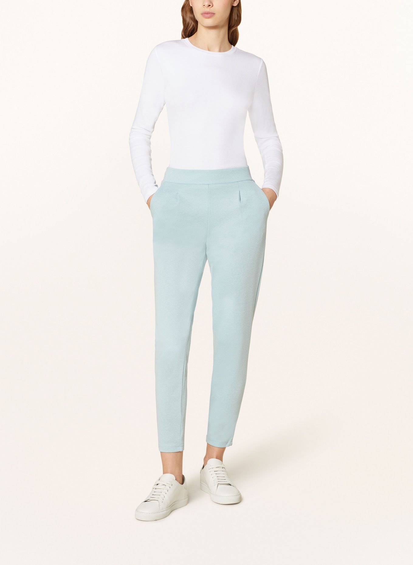 ICHI Piqué trousers IHKATE, Color: MINT (Image 2)