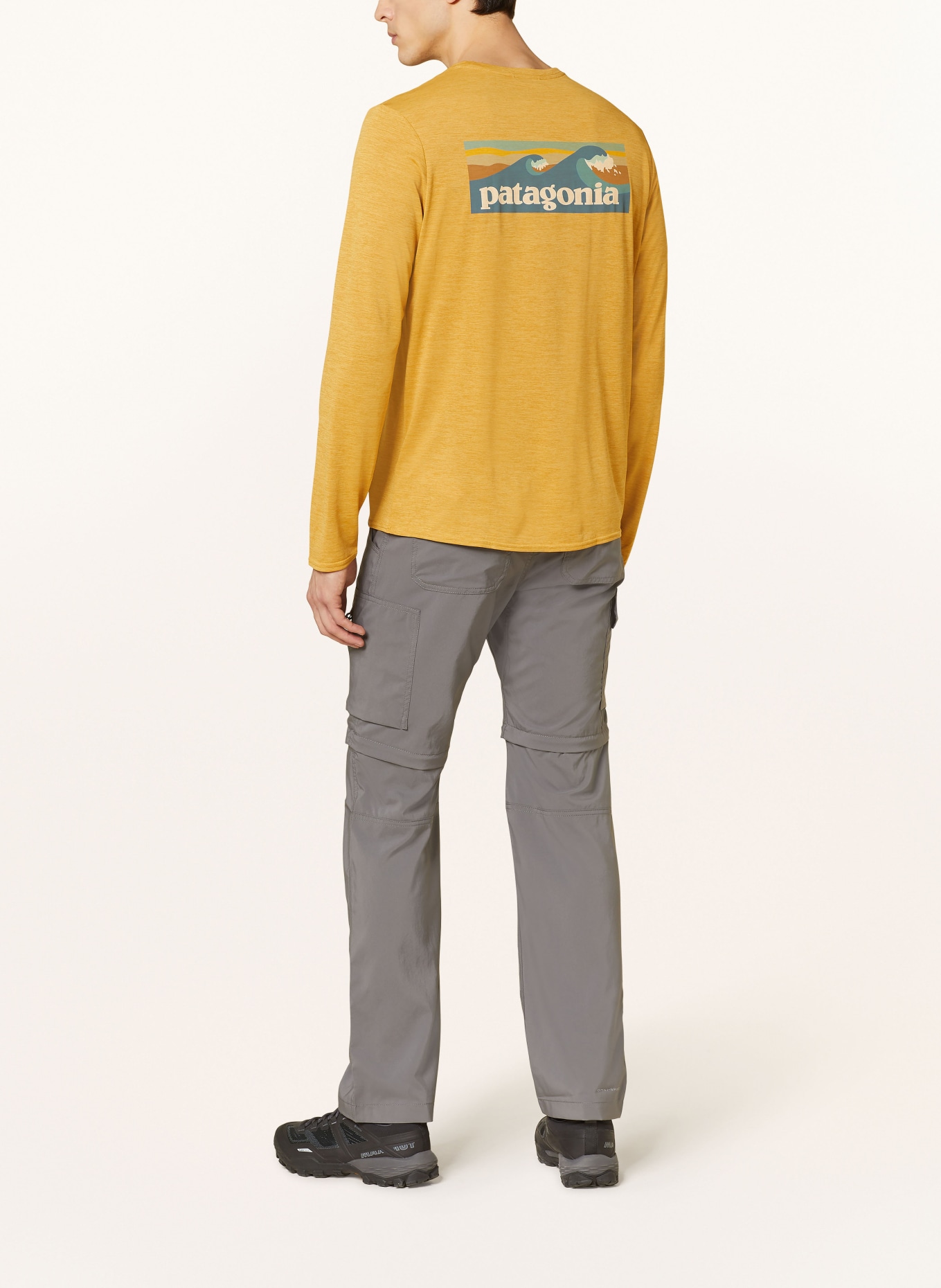 patagonia Long sleeve shirt CAPILENE® COOL, Color: DARK YELLOW (Image 2)