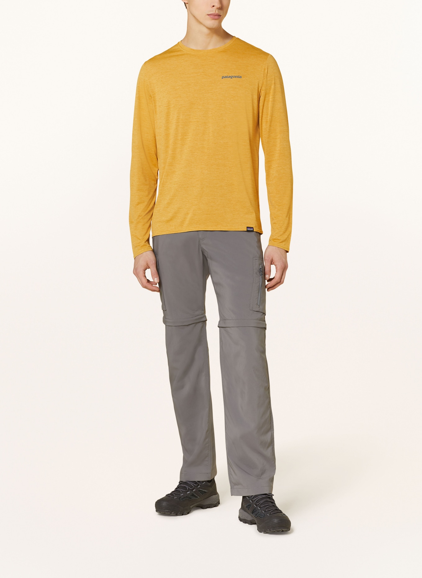 patagonia Long sleeve shirt CAPILENE® COOL, Color: DARK YELLOW (Image 3)