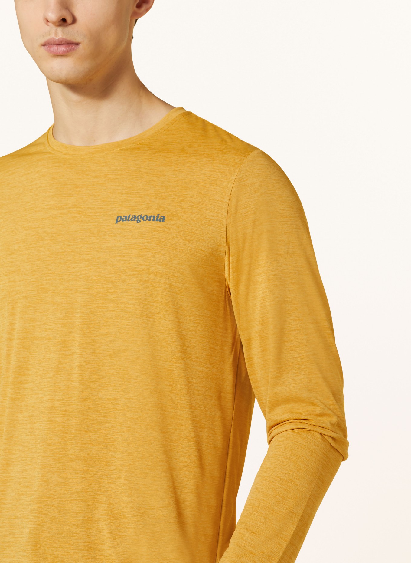 patagonia Long sleeve shirt CAPILENE® COOL, Color: DARK YELLOW (Image 4)