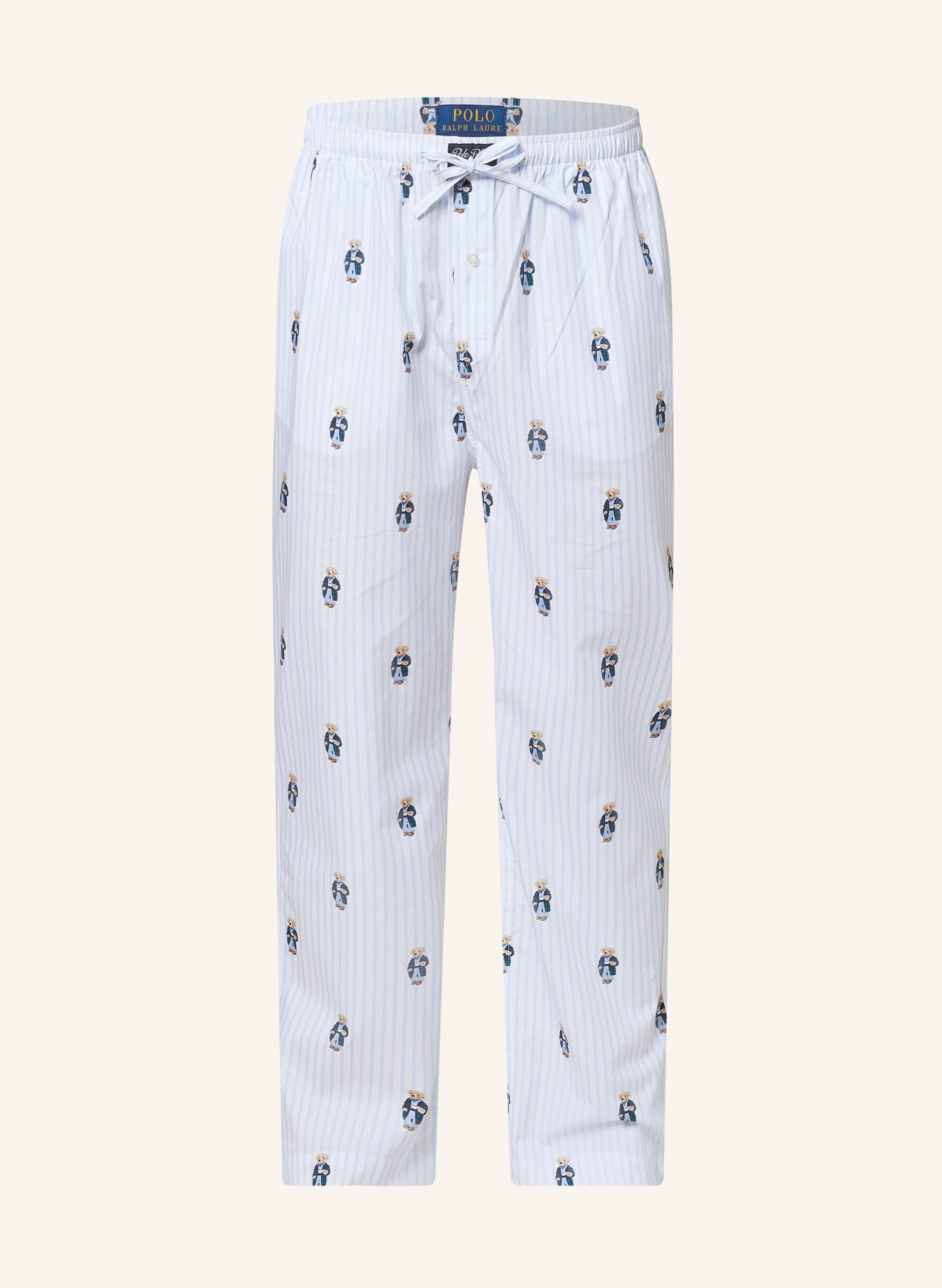 POLO RALPH LAUREN Pajama pants, Color: WHITE/ LIGHT BLUE (Image 1)