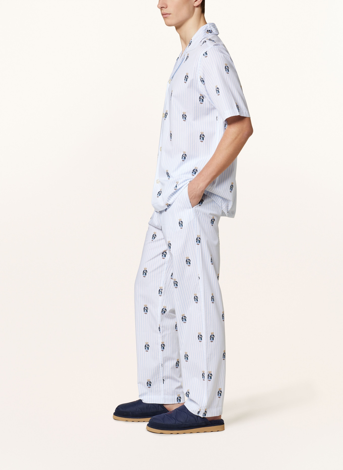 POLO RALPH LAUREN Pajama pants, Color: WHITE/ LIGHT BLUE (Image 4)