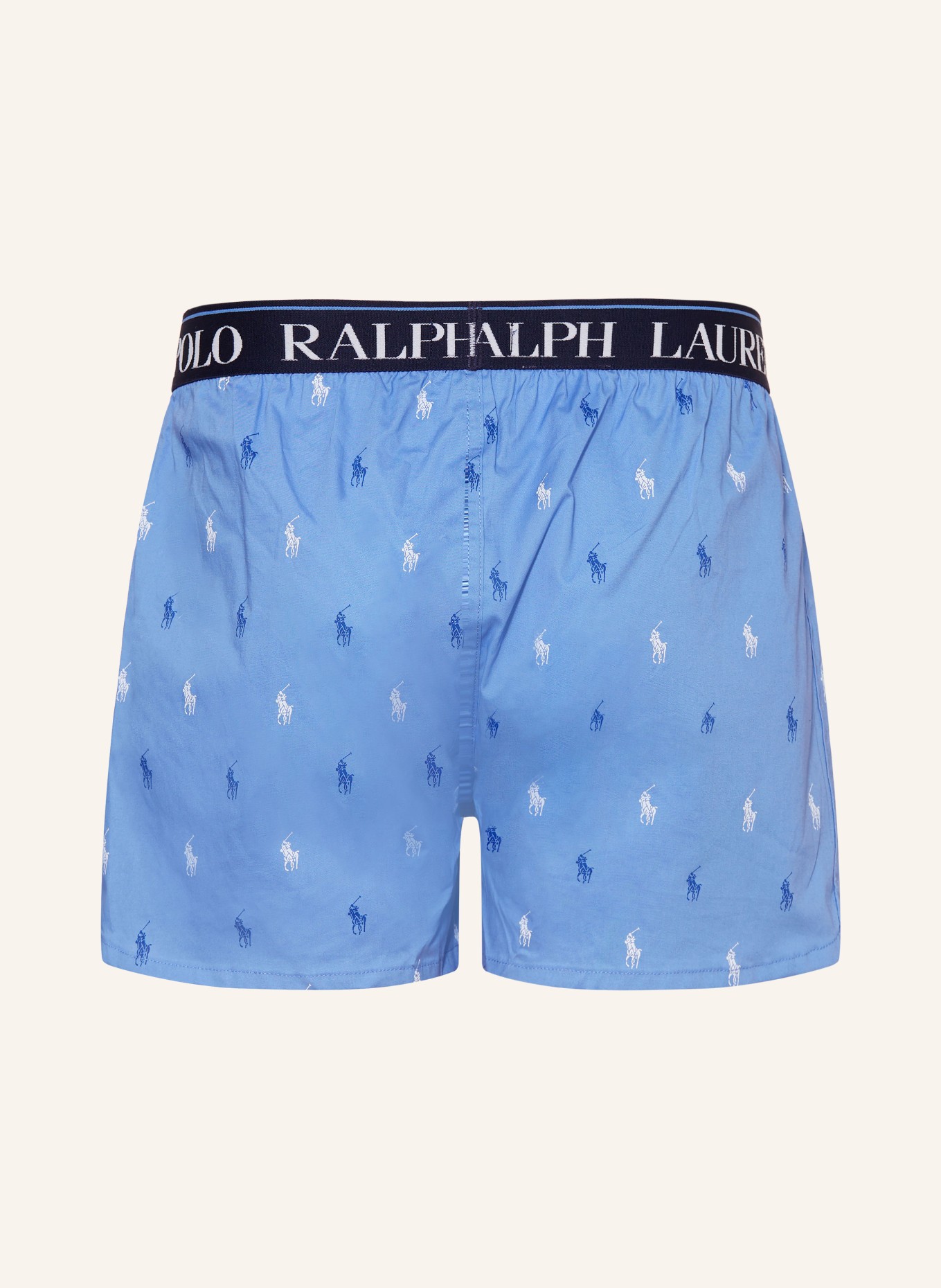 POLO RALPH LAUREN 3-pack woven boxer shorts, Color: DARK BLUE/ LIGHT BLUE (Image 2)