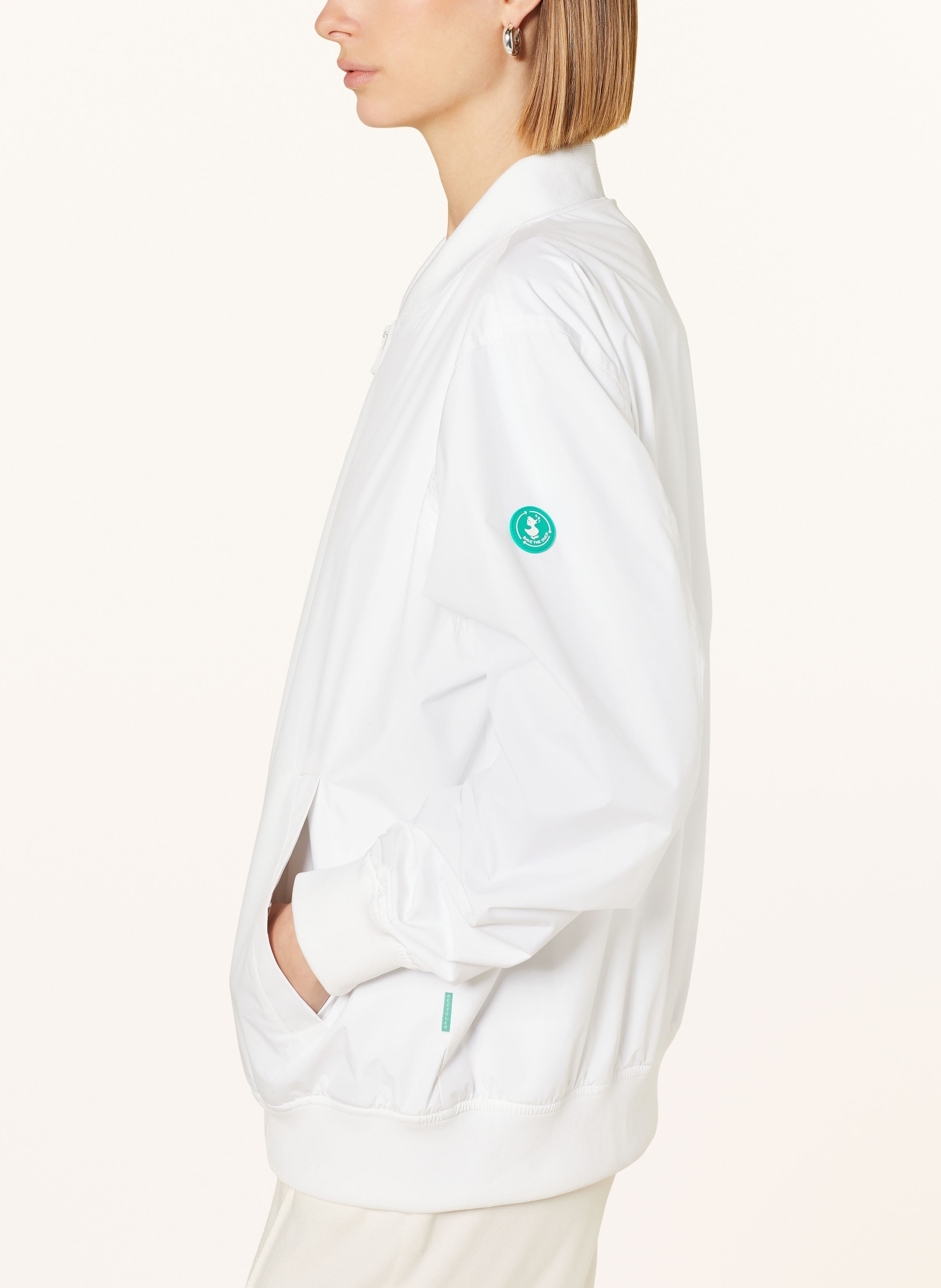 SAVE THE DUCK Bomber jacket OLEN, Color: WHITE (Image 4)