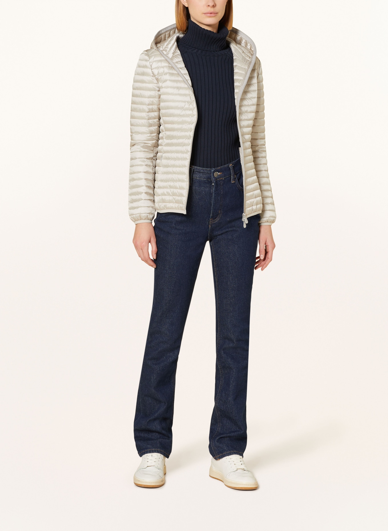 SAVE THE DUCK Quilted jacket IRIS ALEXA, Color: BEIGE (Image 2)