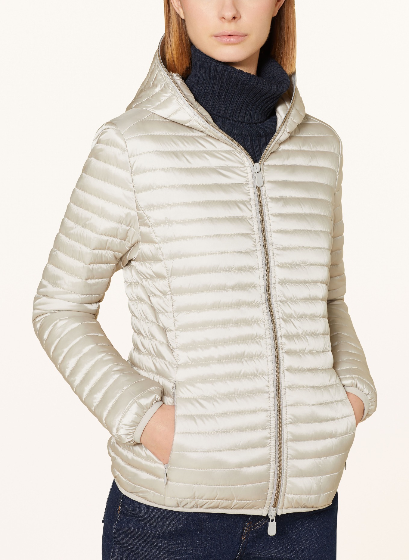 SAVE THE DUCK Quilted jacket IRIS ALEXA, Color: BEIGE (Image 5)