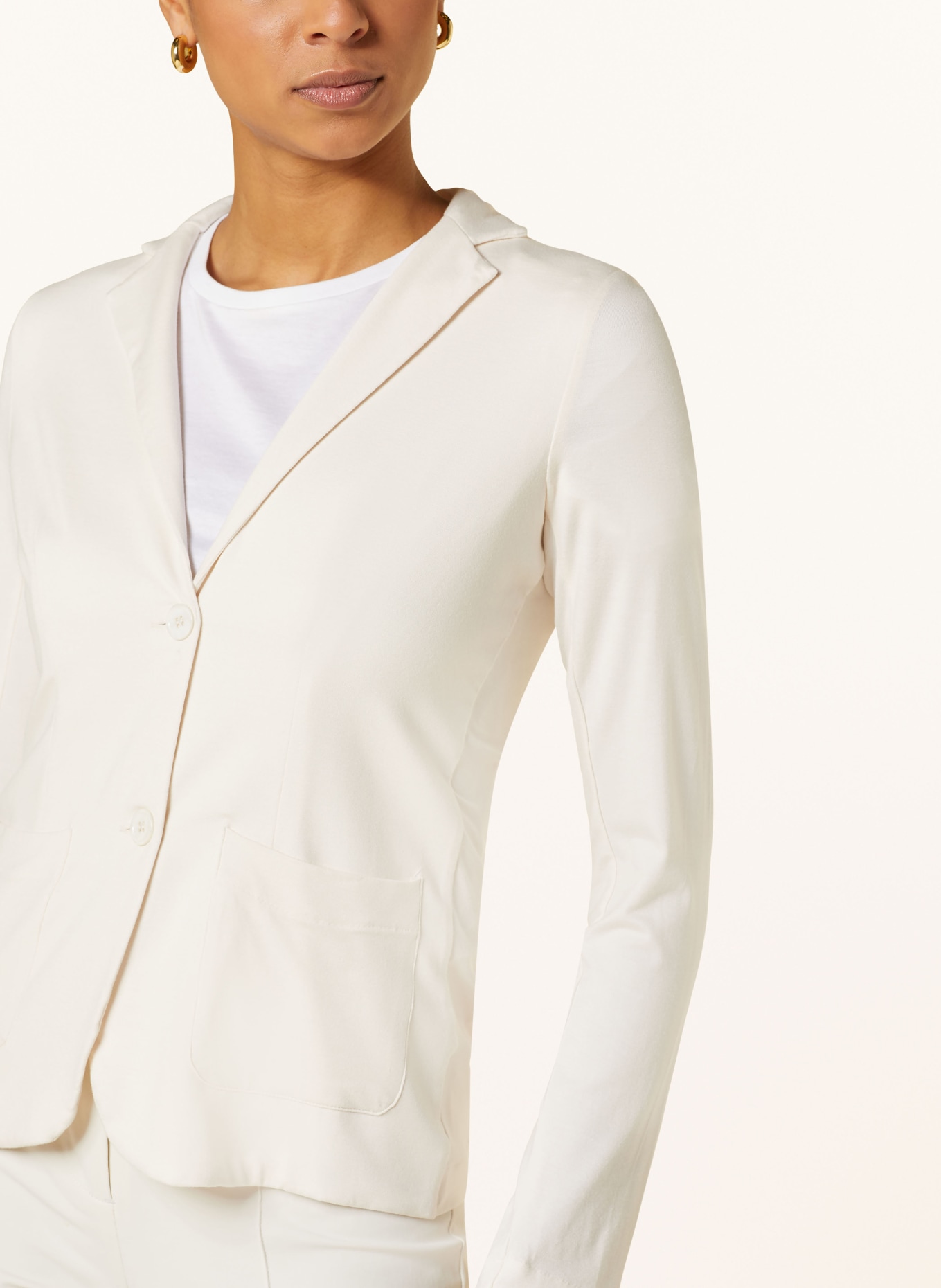 MAJESTIC FILATURES Jersey blazer , Color: CREAM (Image 4)