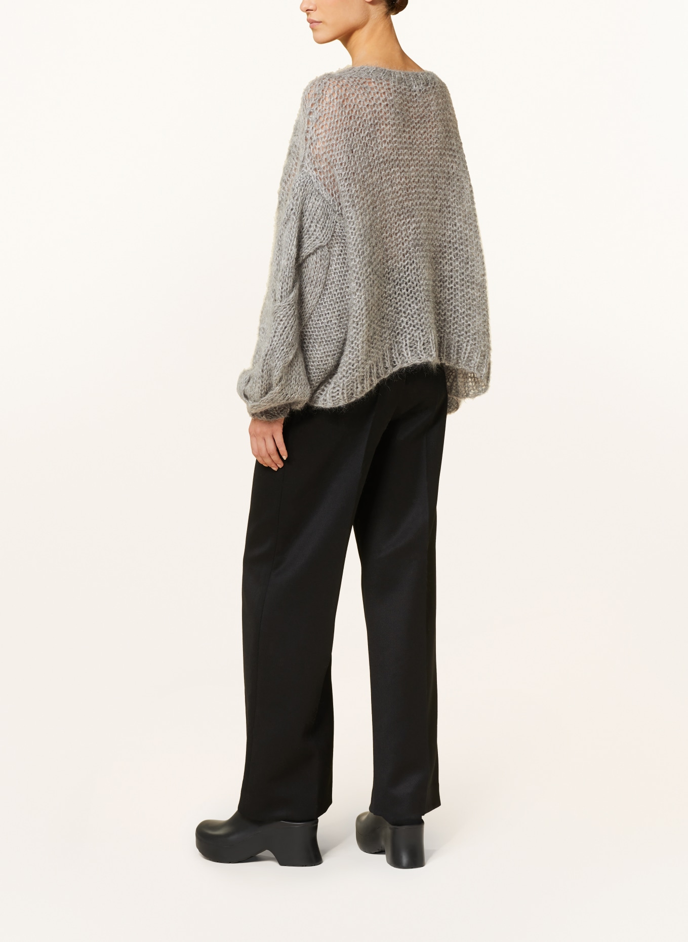 LOEWE Pullover mit Mohair: GRAU