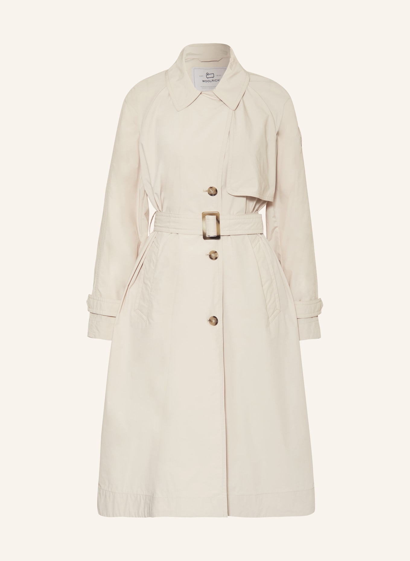 WOOLRICH Trench coat, Color: BEIGE (Image 1)