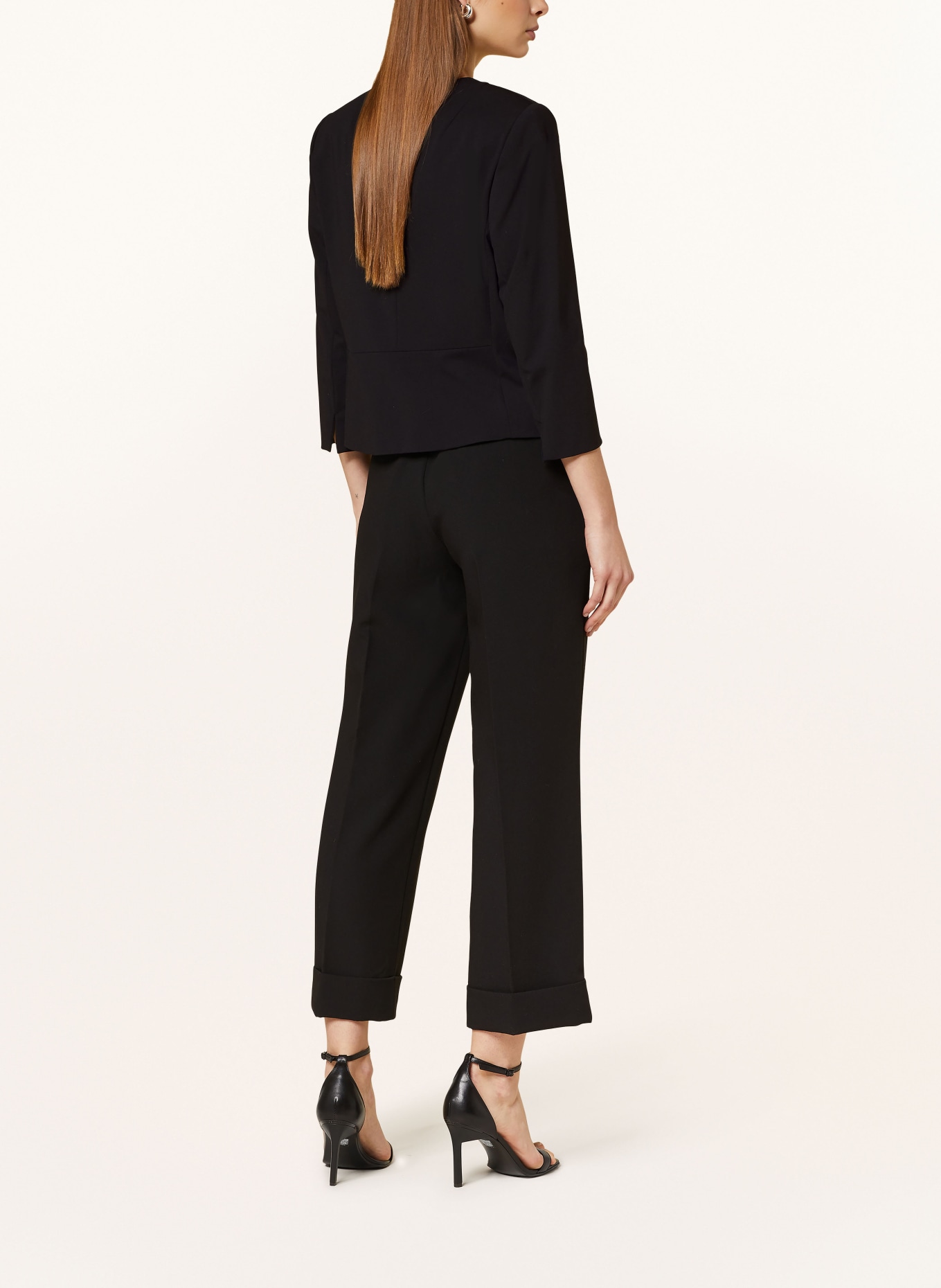 comma Blazer with 3/4 sleeve, Color: BLACK (Image 3)