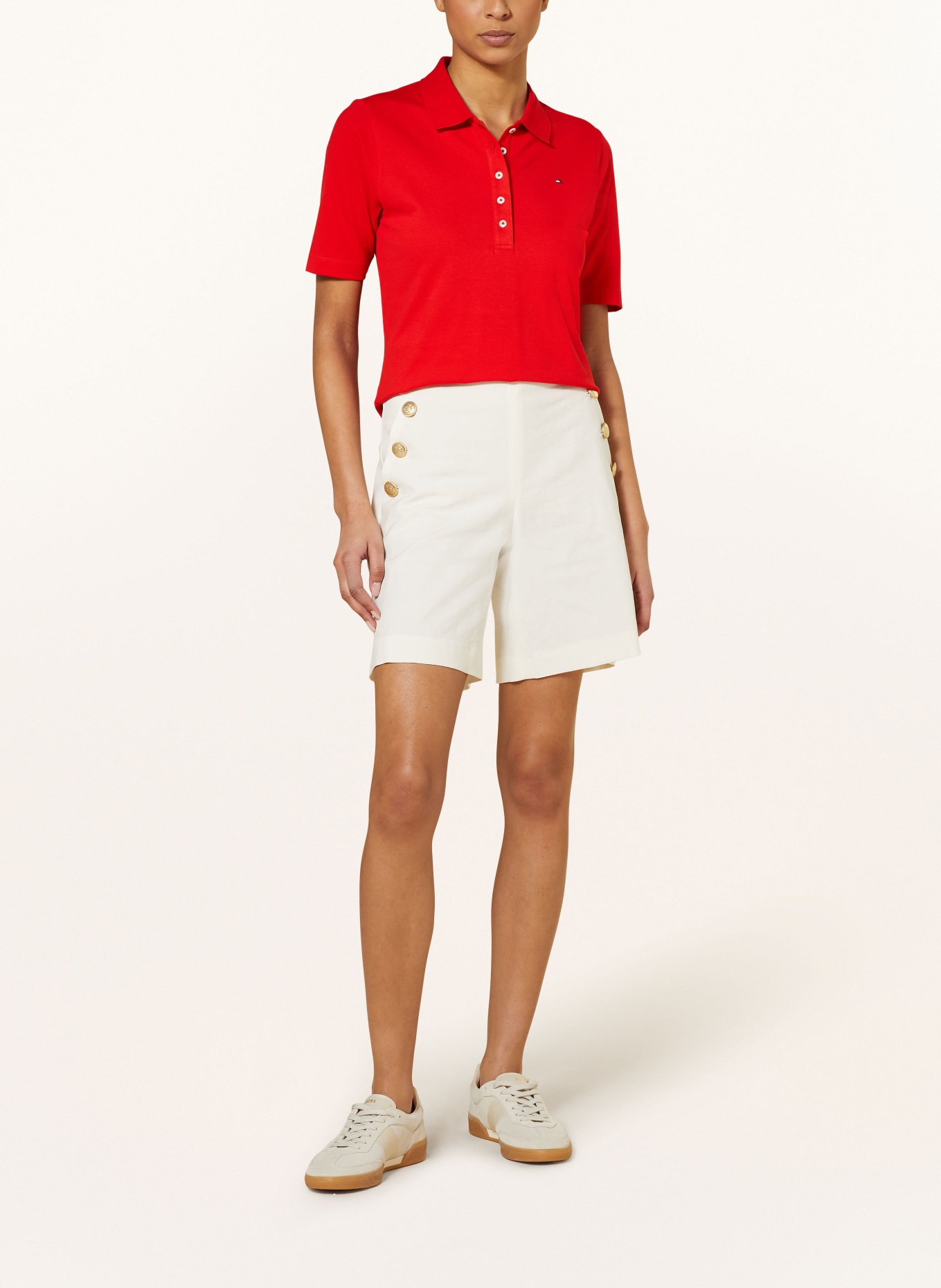 TOMMY HILFIGER Piqué polo shirt, Color: RED (Image 2)