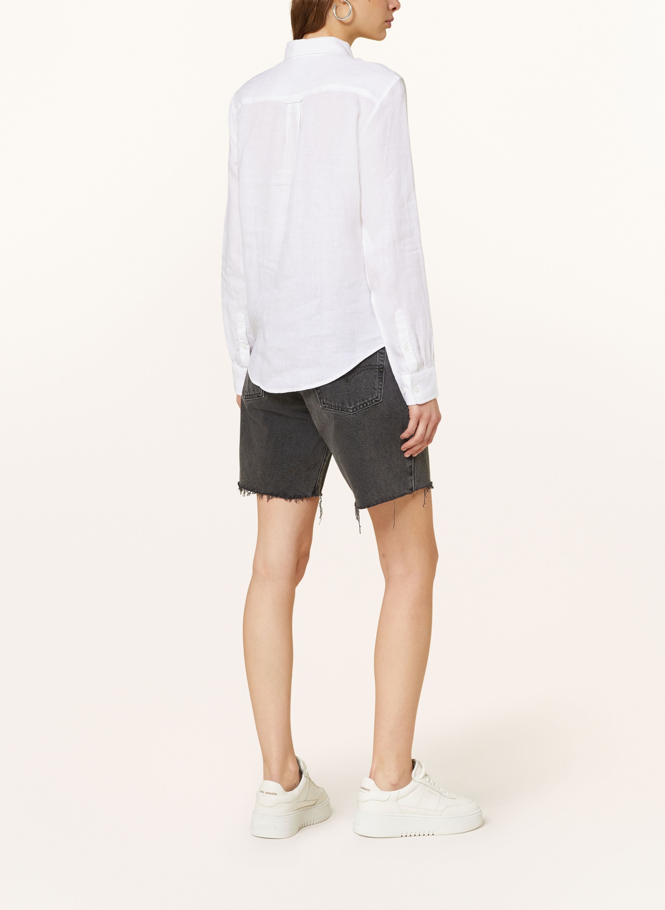 GANT Shirt blouse made of linen, Color: WHITE (Image 3)