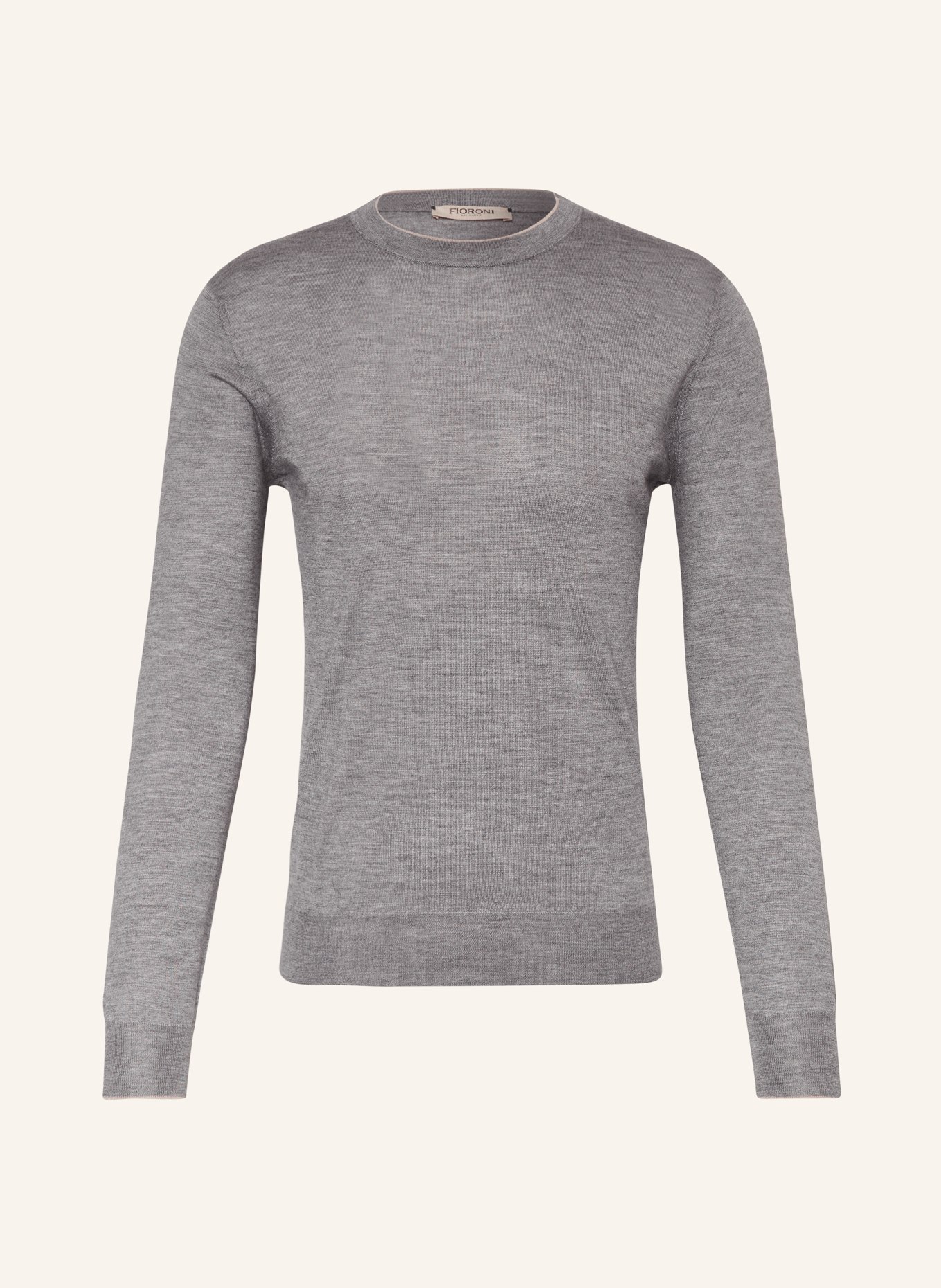 FIORONI Cashmere-Pullover mit Seide, Farbe: GRAU (Bild 1)