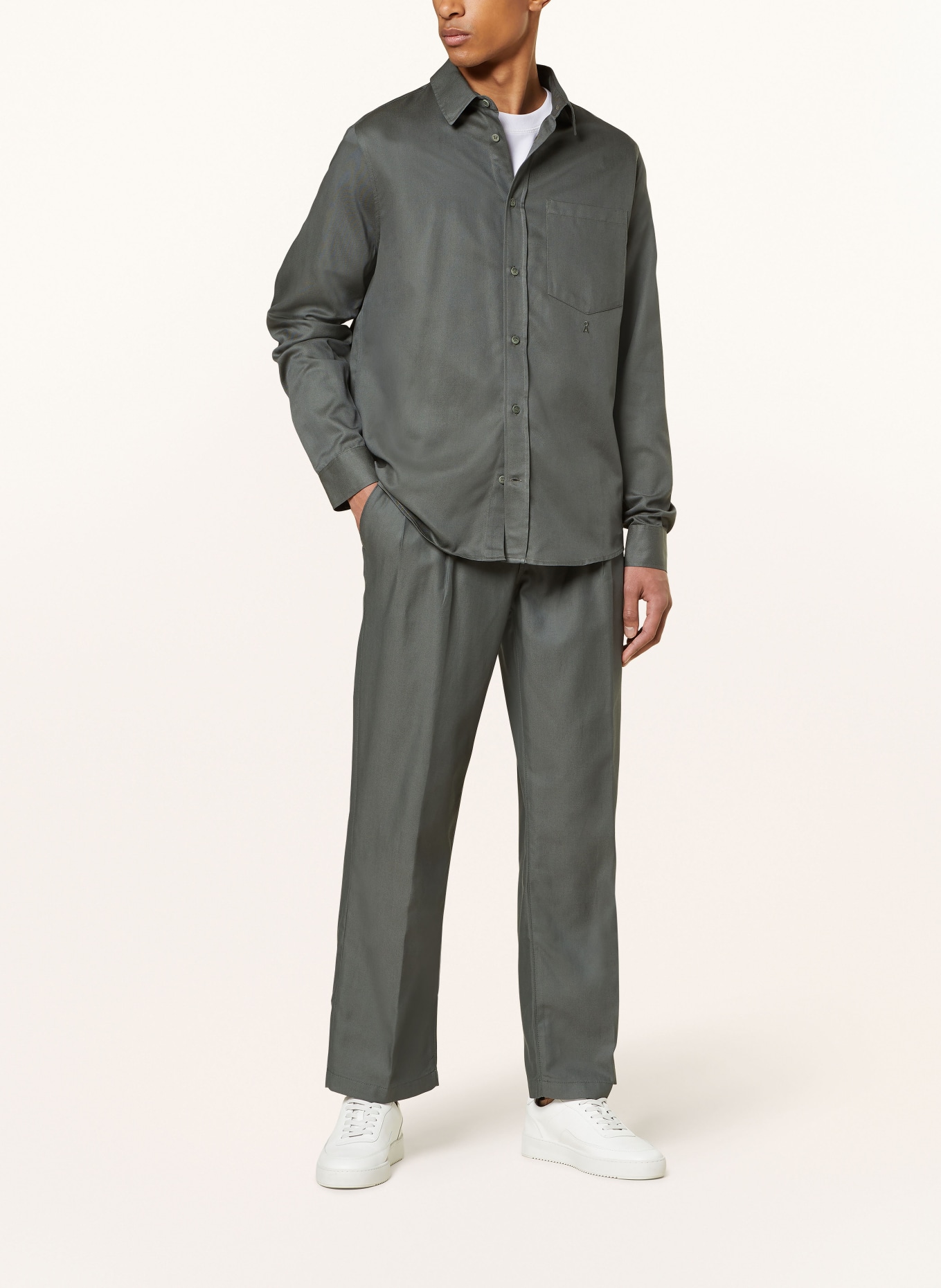 ARMEDANGELS Hemd SKJORTAAS Relaxed Fit: DUNKELGRAU