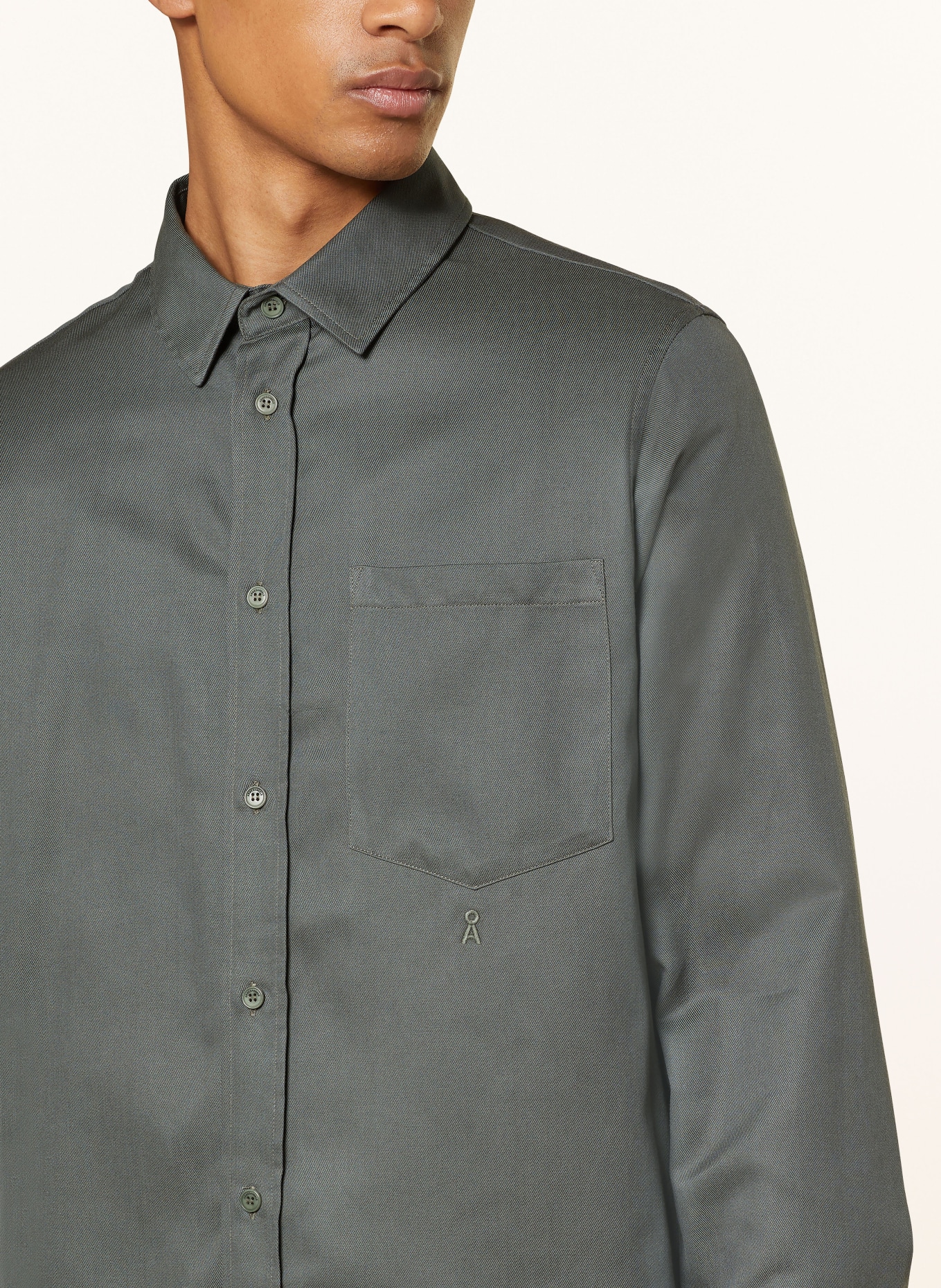 ARMEDANGELS Hemd SKJORTAAS Relaxed Fit: DUNKELGRAU