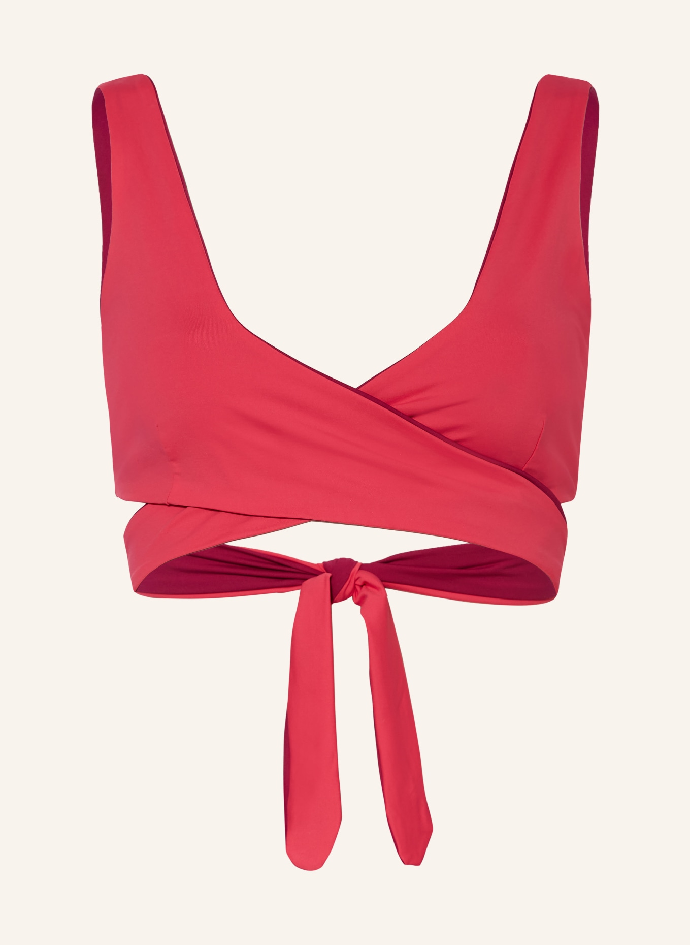 MYMARINI Bralette bikini top WRAPTOP reversible, Color: FUCHSIA/ PINK (Image 1)