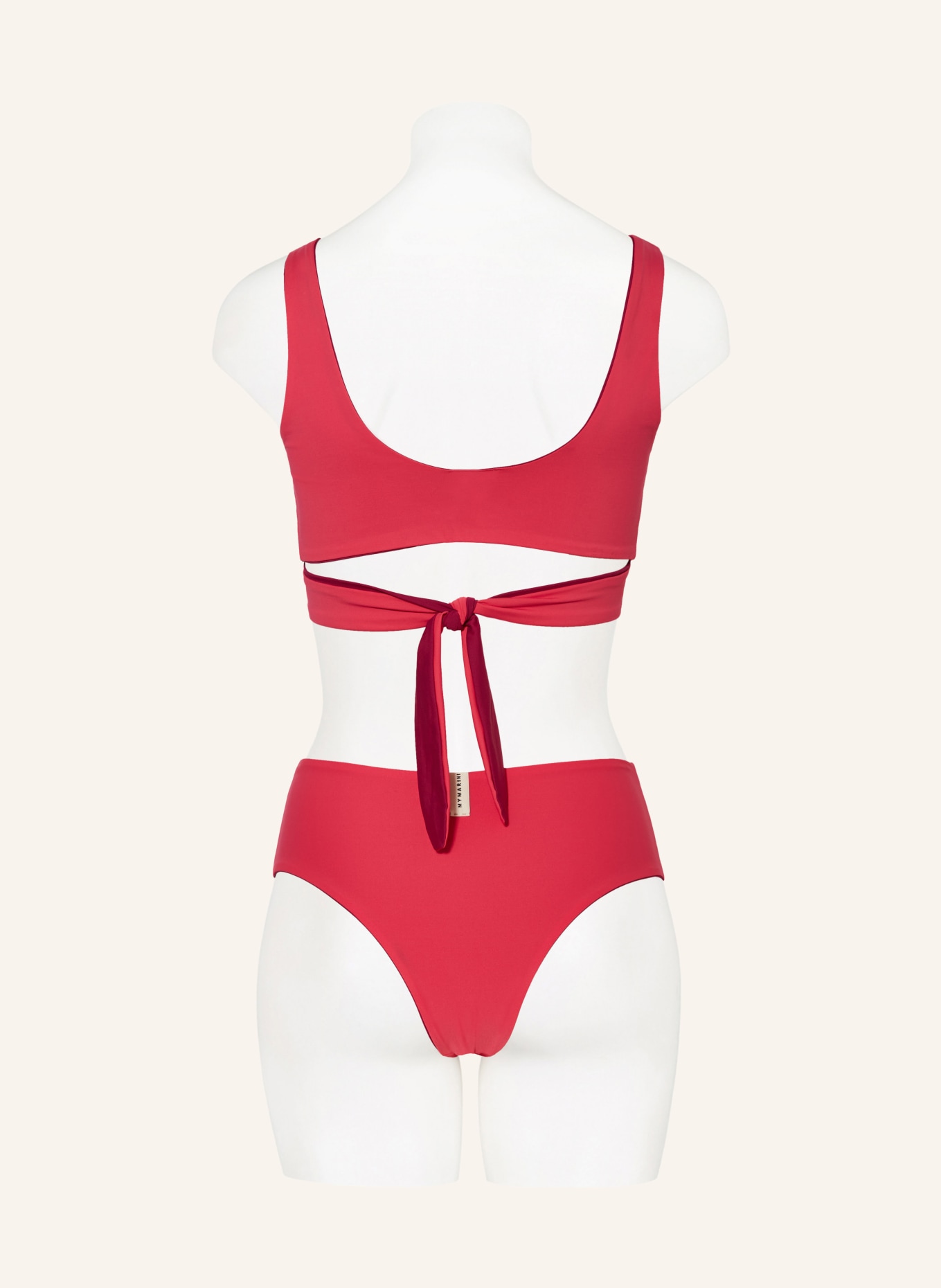 MYMARINI Bralette bikini top WRAPTOP reversible, Color: FUCHSIA/ PINK (Image 3)