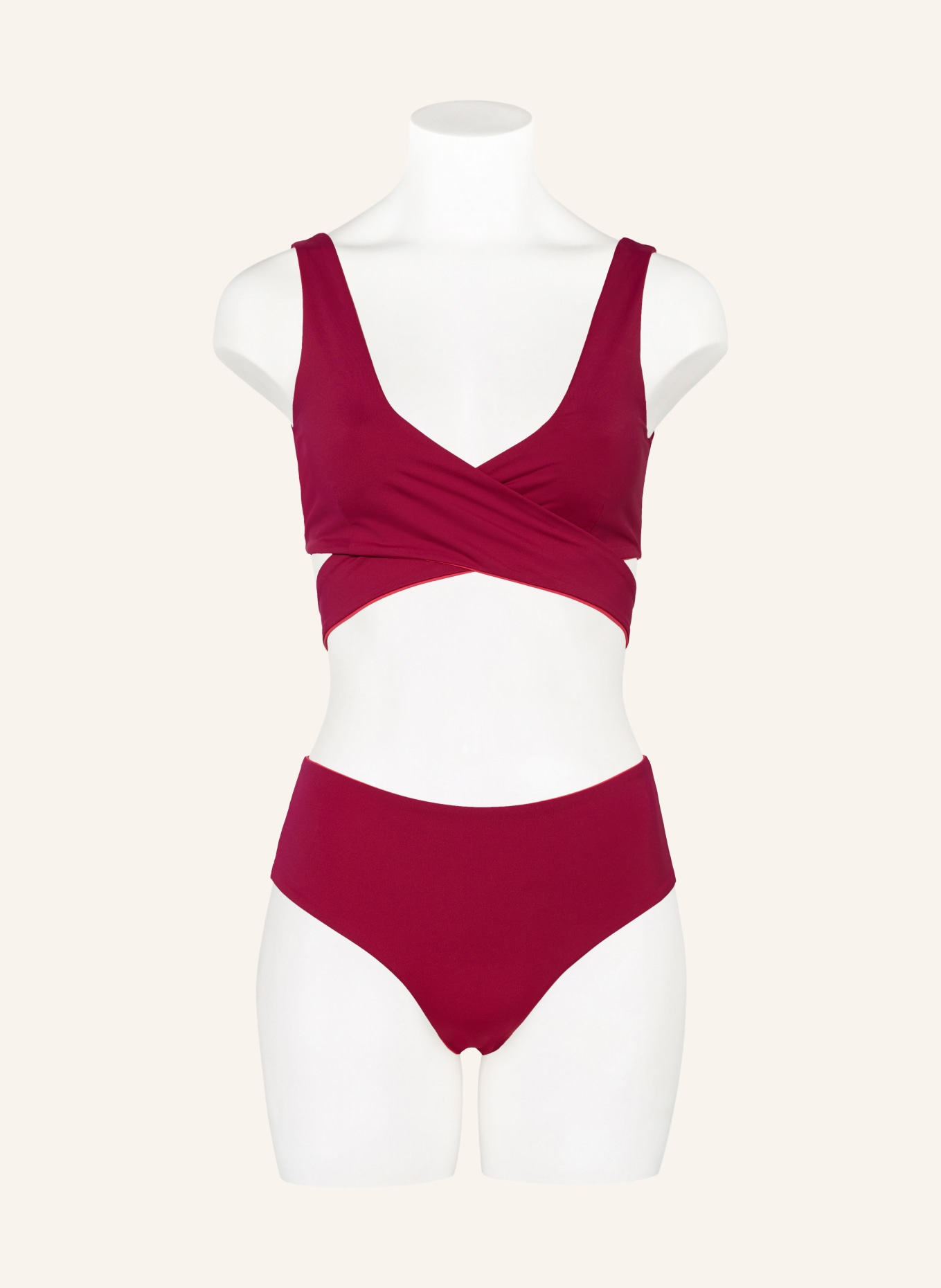 MYMARINI Bralette bikini top WRAPTOP reversible, Color: FUCHSIA/ PINK (Image 4)