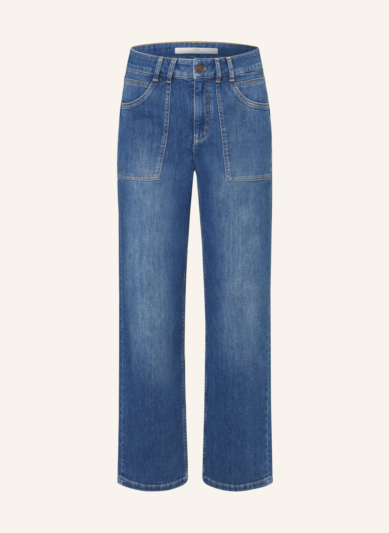 LANIUS Culotte jeans, Color: 577 mid blue denim (Image 1)