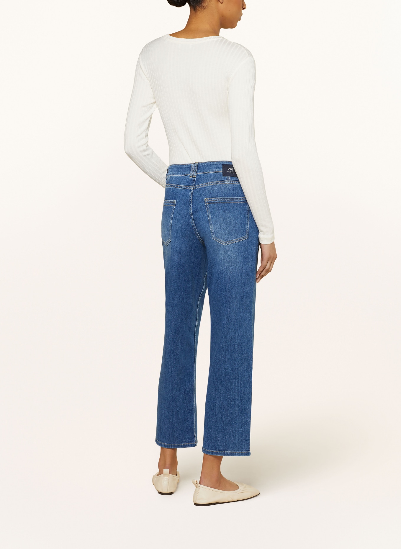 LANIUS Culotte jeans, Color: 577 mid blue denim (Image 3)