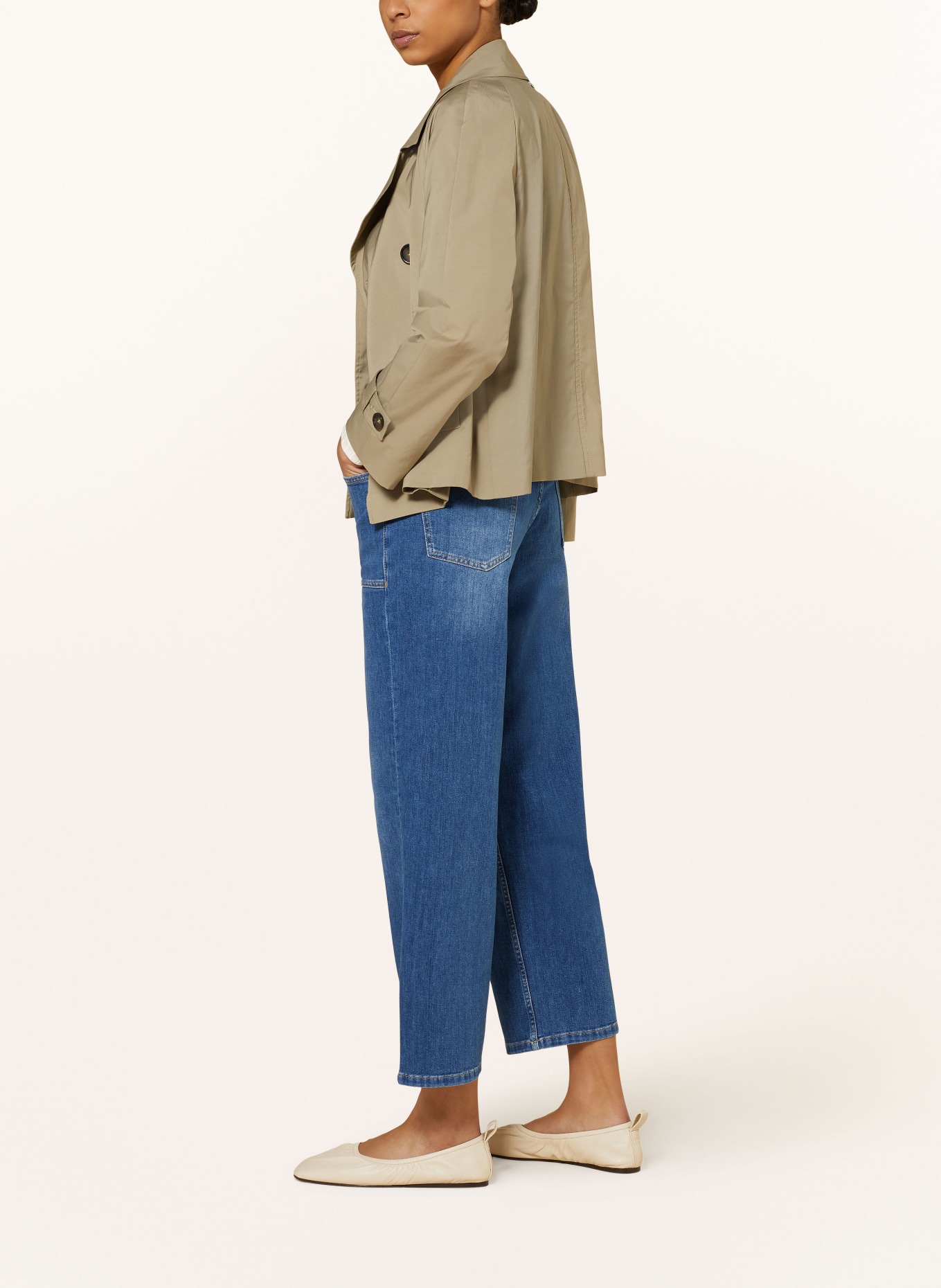 LANIUS Culotte jeans, Color: 577 mid blue denim (Image 4)