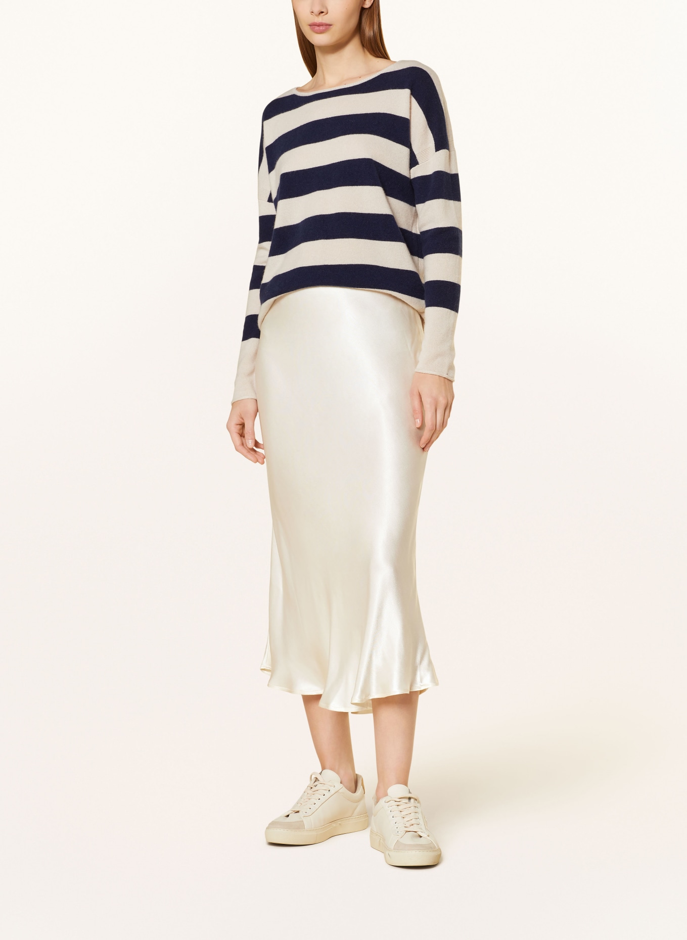 lilienfels Satin skirt, Color: ECRU (Image 2)