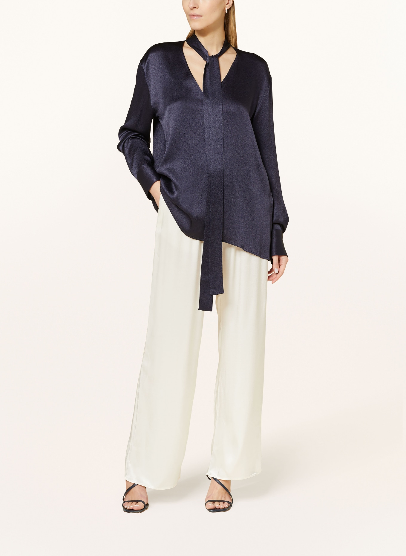 lilienfels Satin pants , Color: WHITE (Image 2)