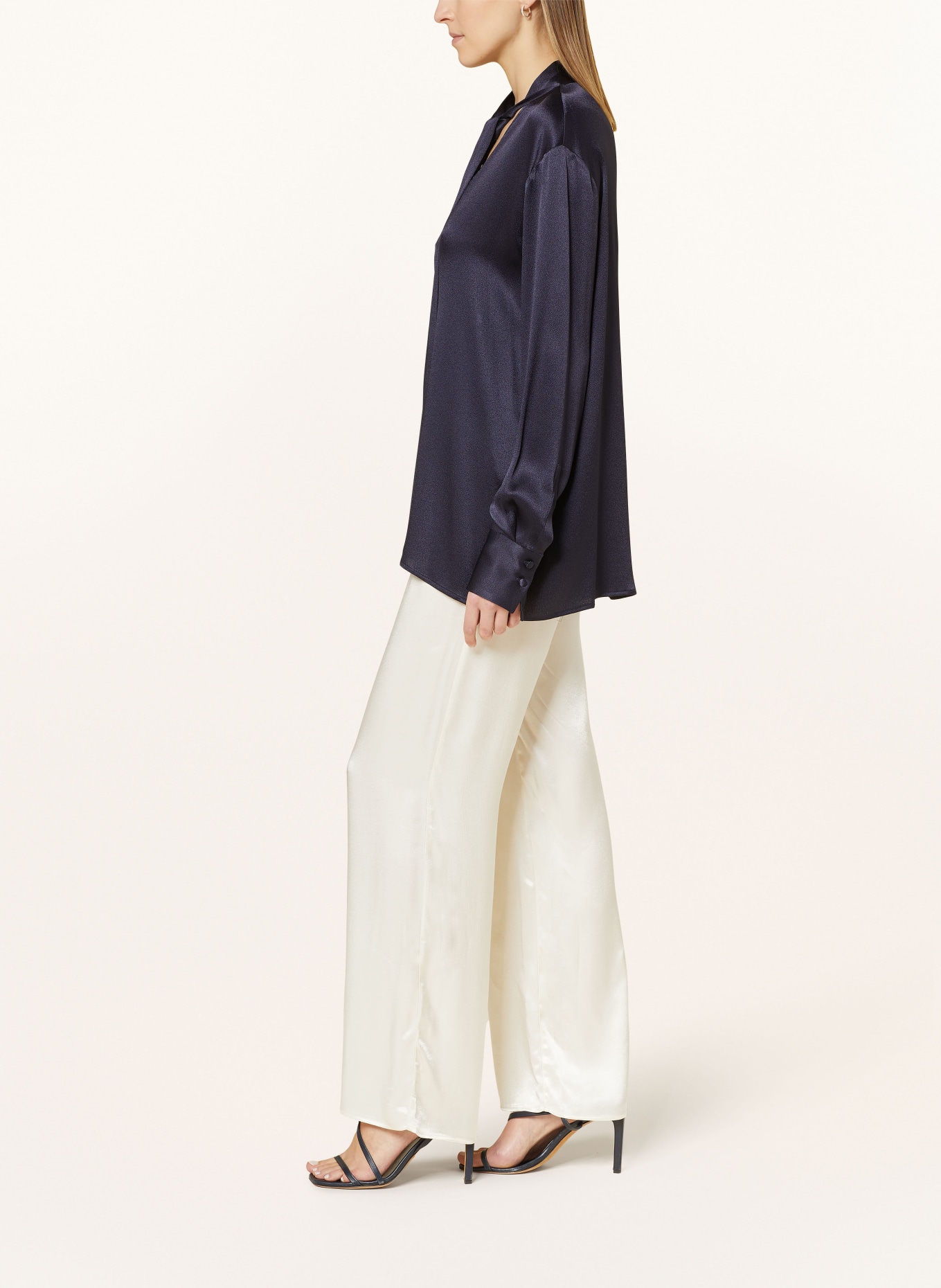 lilienfels Satin pants , Color: WHITE (Image 4)