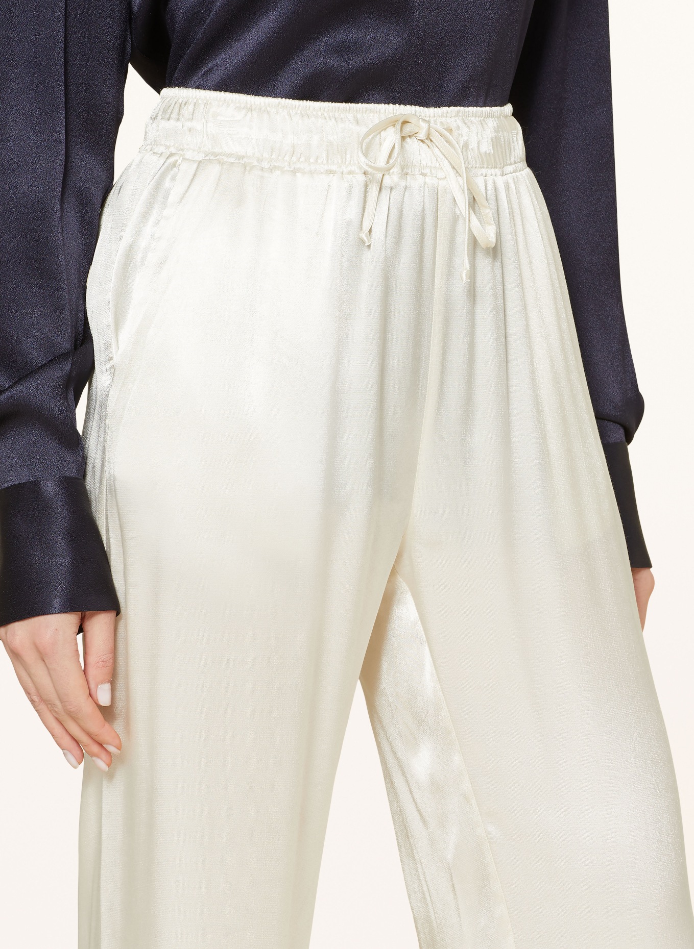 lilienfels Satin pants , Color: WHITE (Image 5)