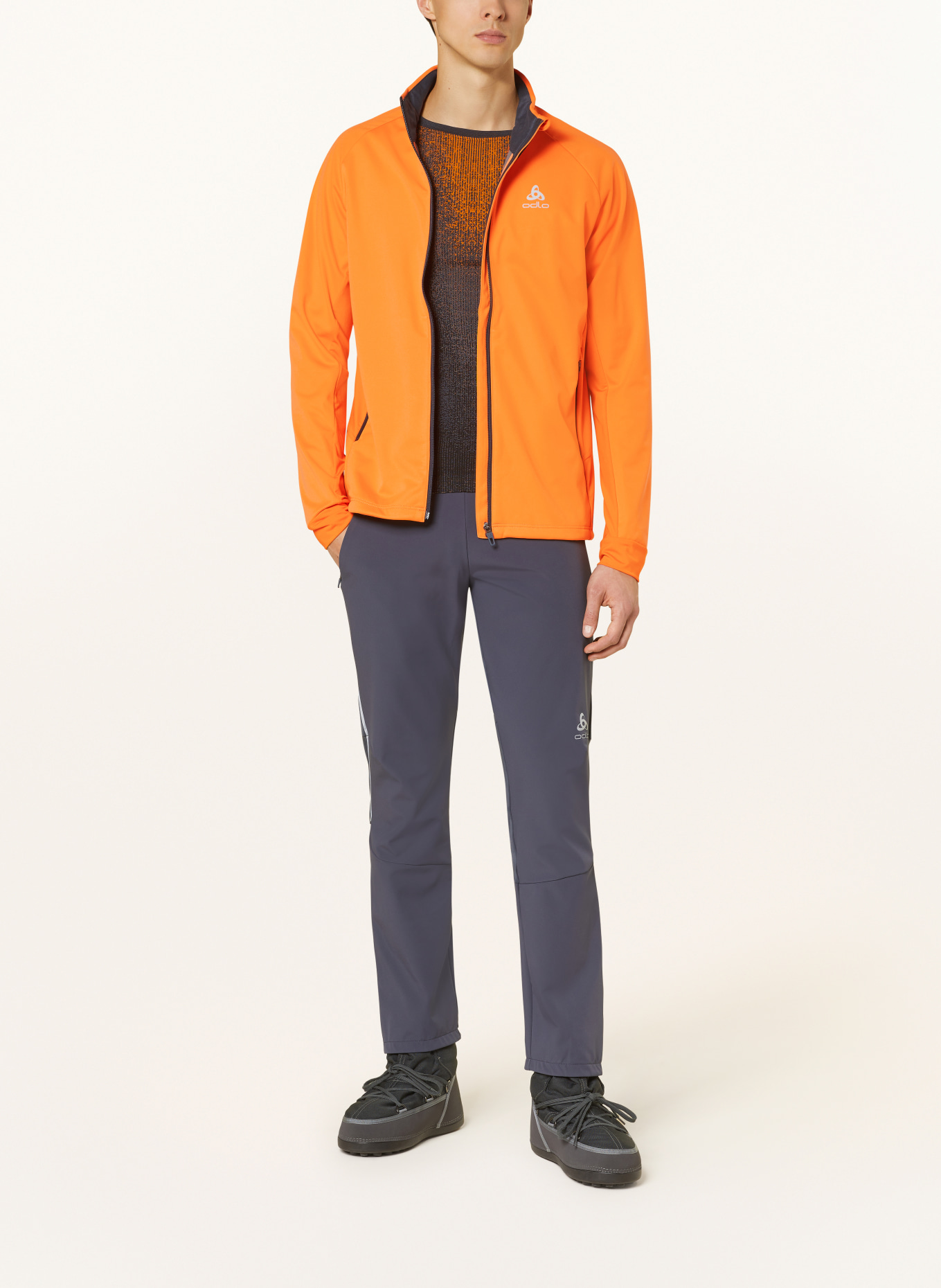 odlo Cross-country ski jacket BRENSHOLMEN, Color: ORANGE (Image 2)
