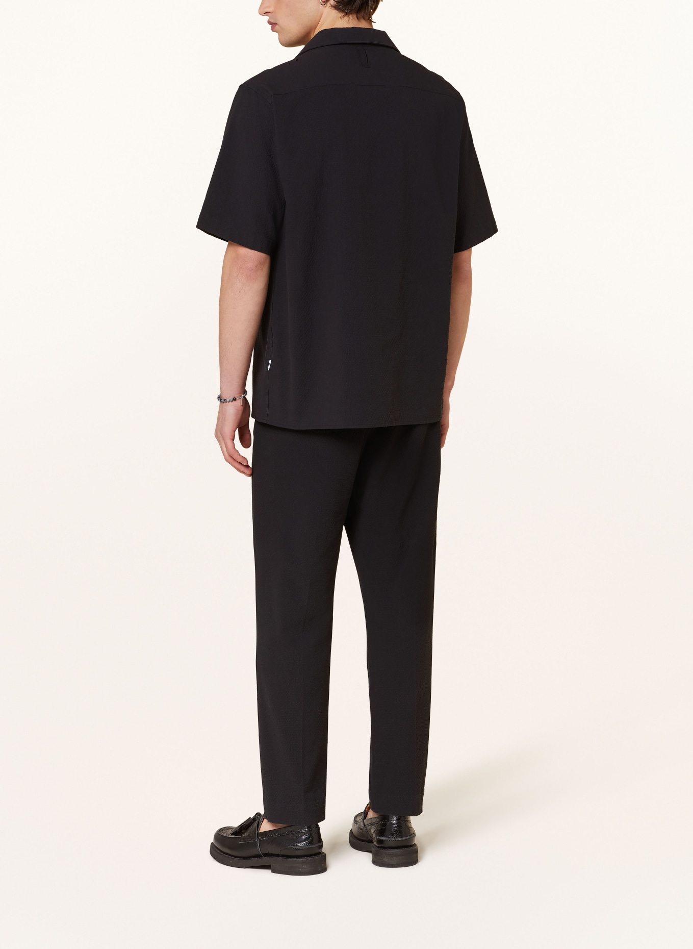 NN.07 Short sleeve shirt JULIO comfort fit , Color: BLACK (Image 3)