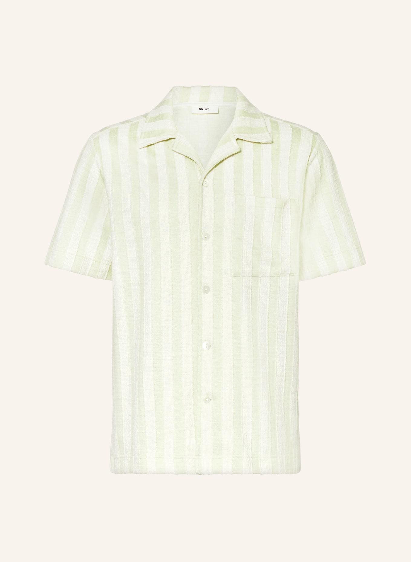 NN.07 Resort shirt JULIO comfort fit , Color: LIGHT GREEN/ WHITE (Image 1)