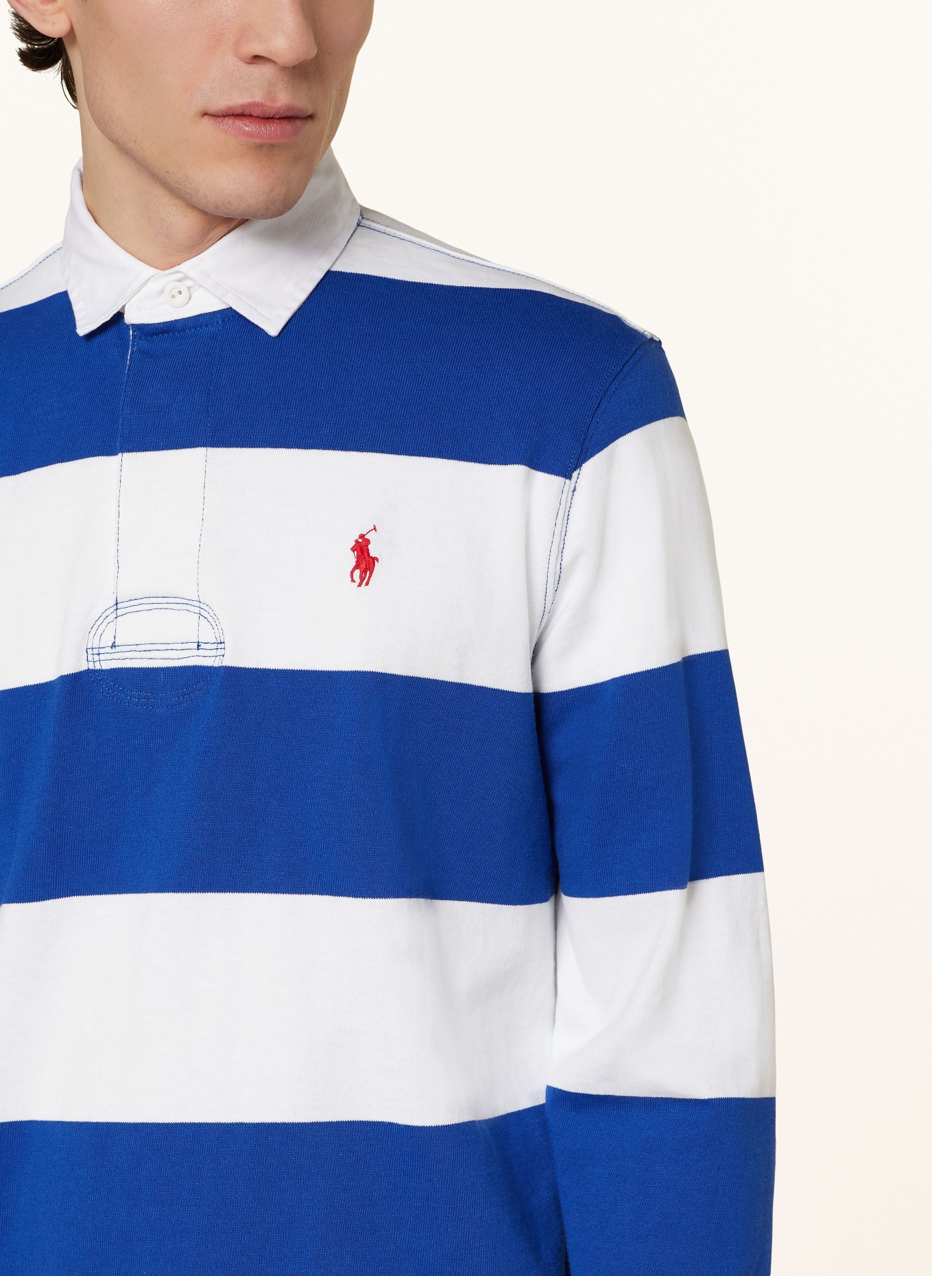 POLO RALPH LAUREN Rugby shirt classic fit, Color: BLUE/ WHITE (Image 4)