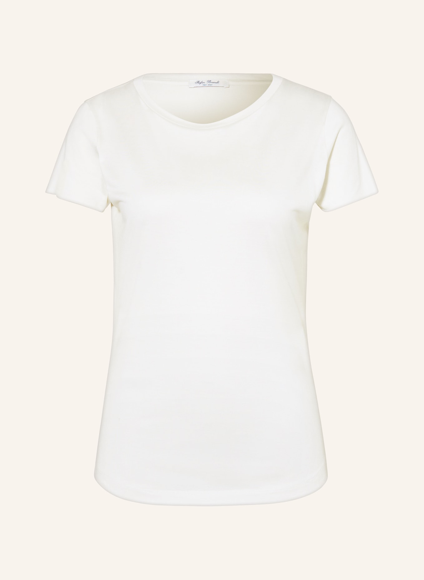 Stefan Brandt T-shirt made of silk, Color: WHITE (Image 1)