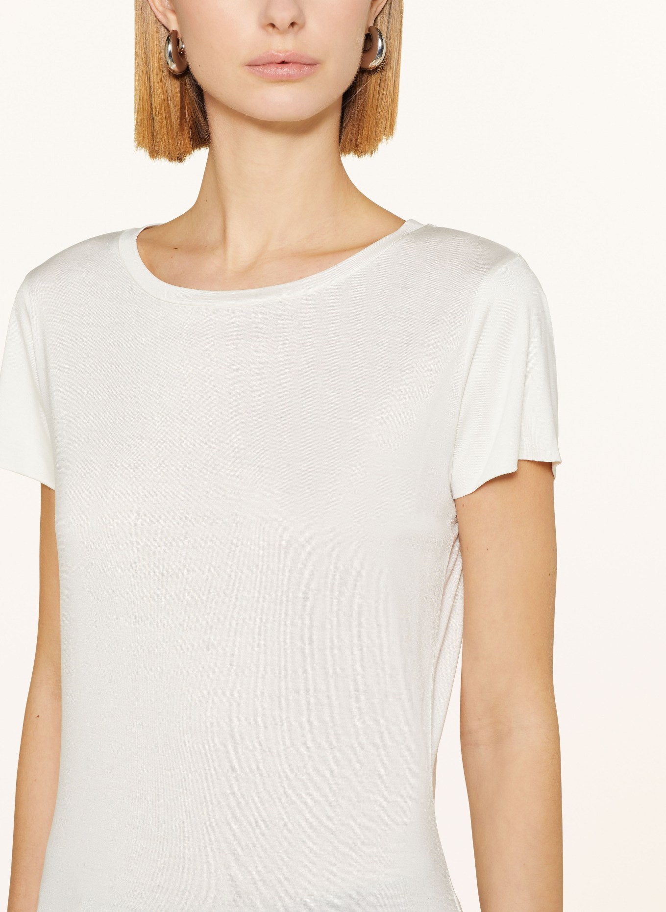 Stefan Brandt T-shirt made of silk, Color: WHITE (Image 4)