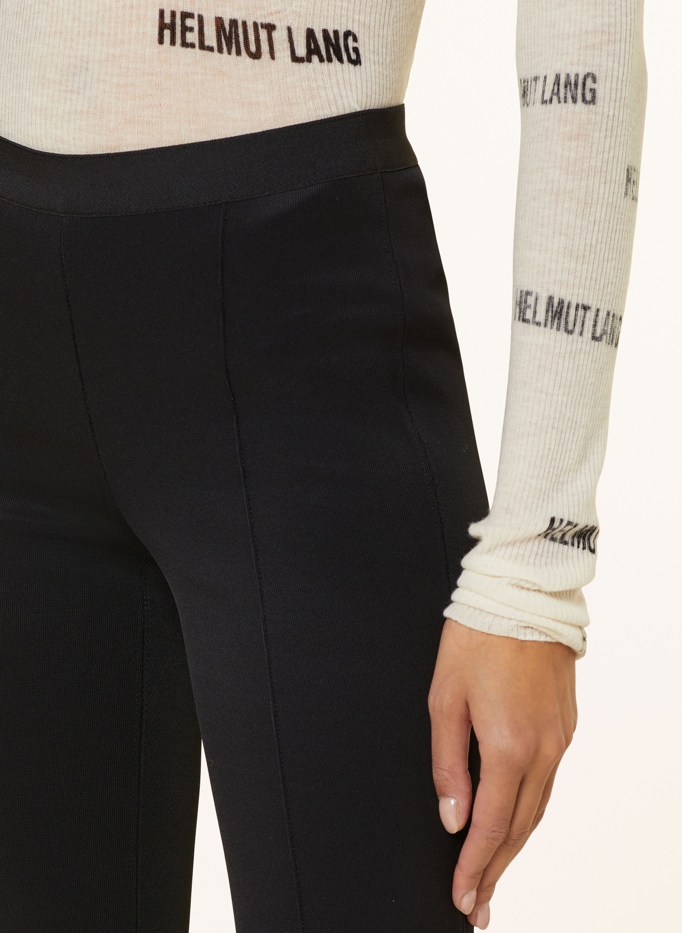 HELMUT LANG Bootcut trousers, Color: BLACK (Image 5)