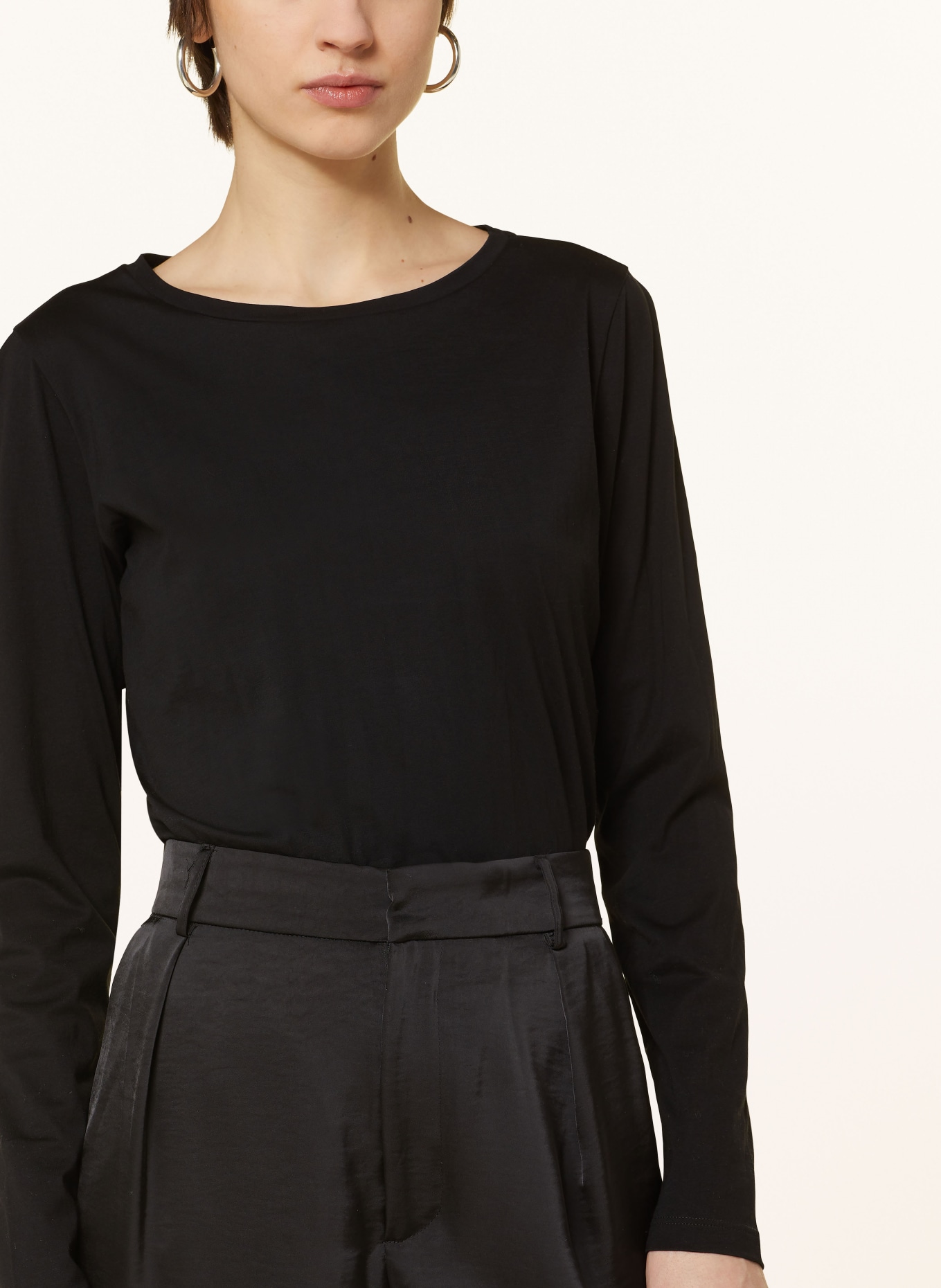 Stefan Brandt Longsleeve FANNY LA 50: SCHWARZ