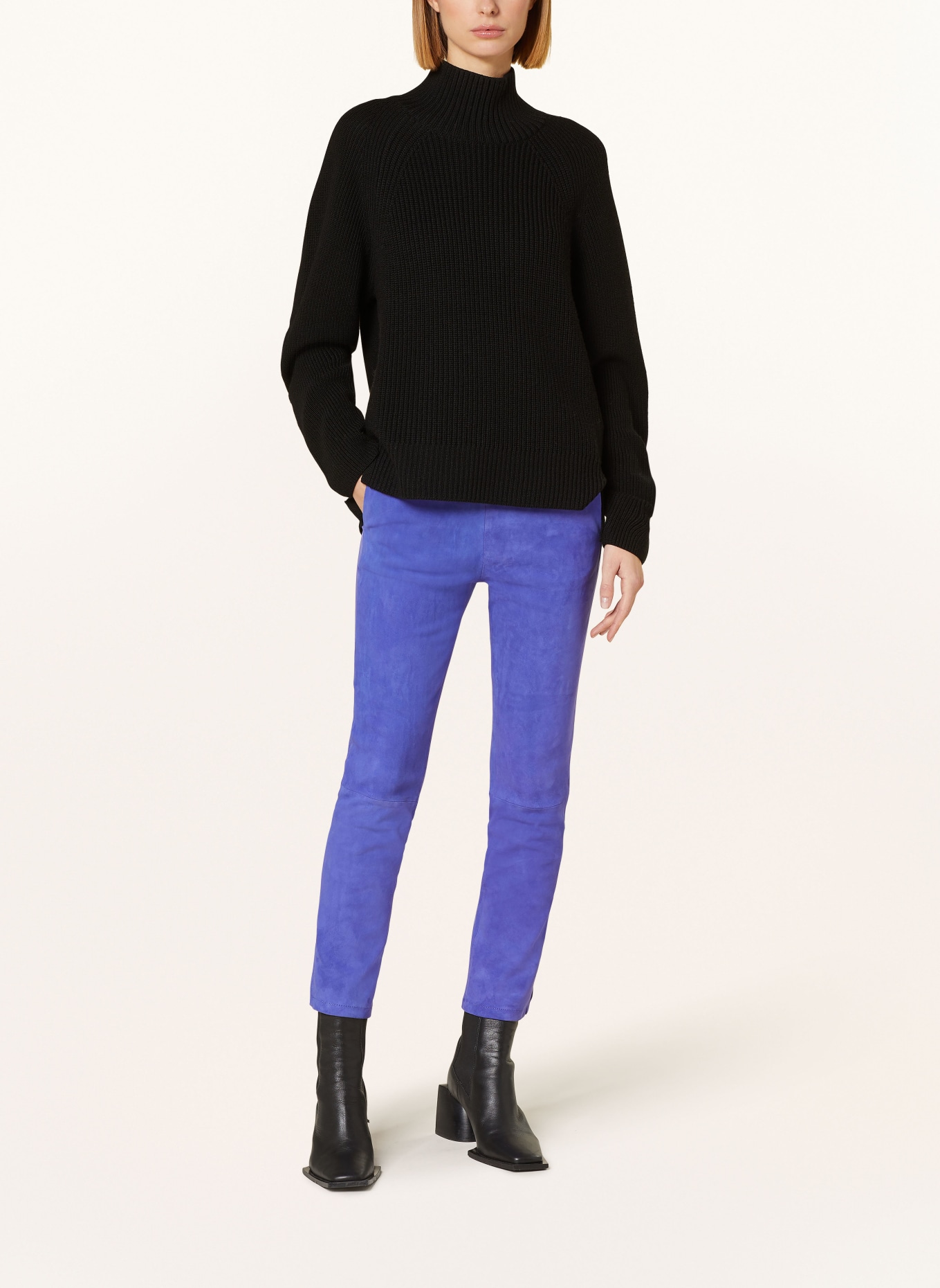 lilienfels Leather trousers: PURPLE
