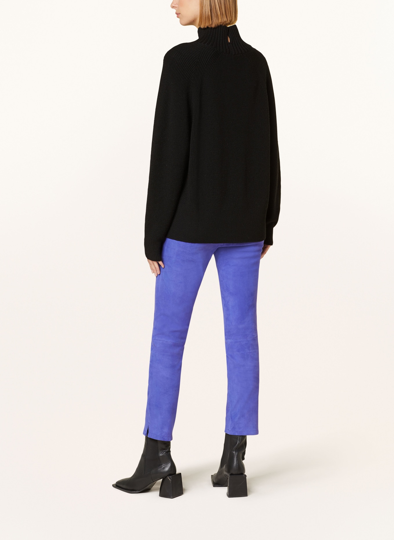 lilienfels Leather trousers: PURPLE