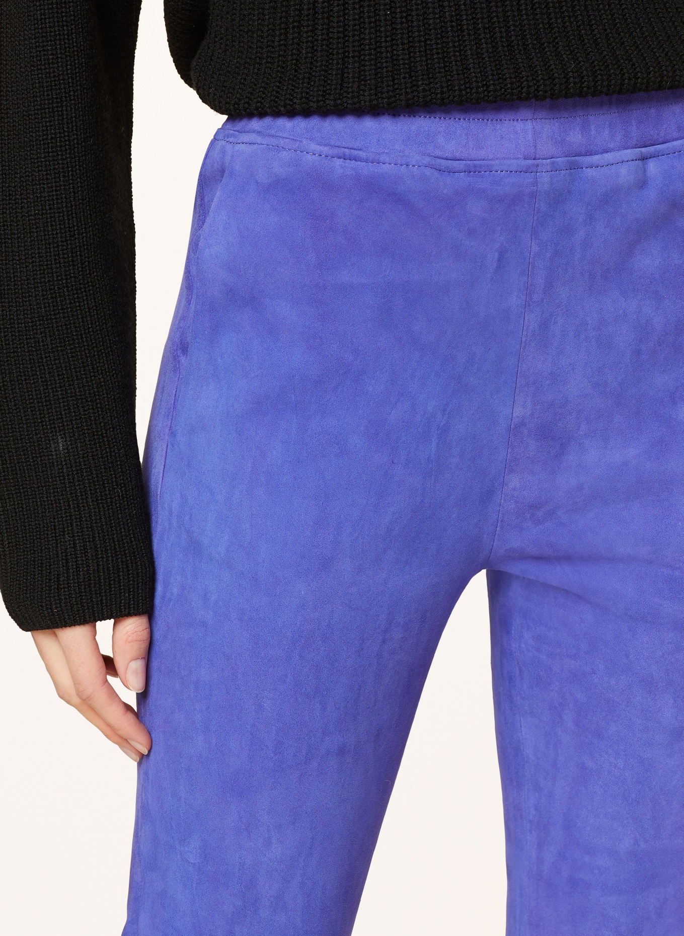 lilienfels Leather trousers: PURPLE