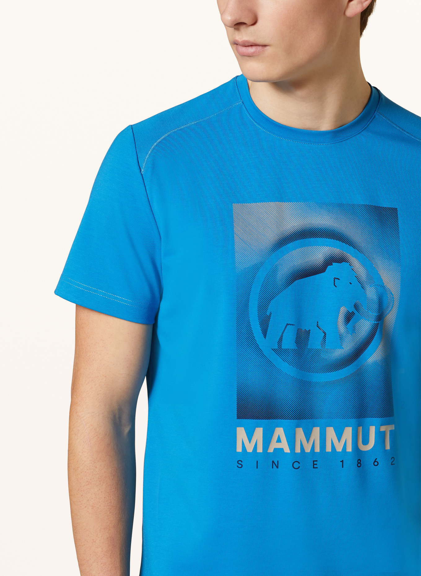 MAMMUT T-shirt TROVAT, Color: BLUE (Image 4)