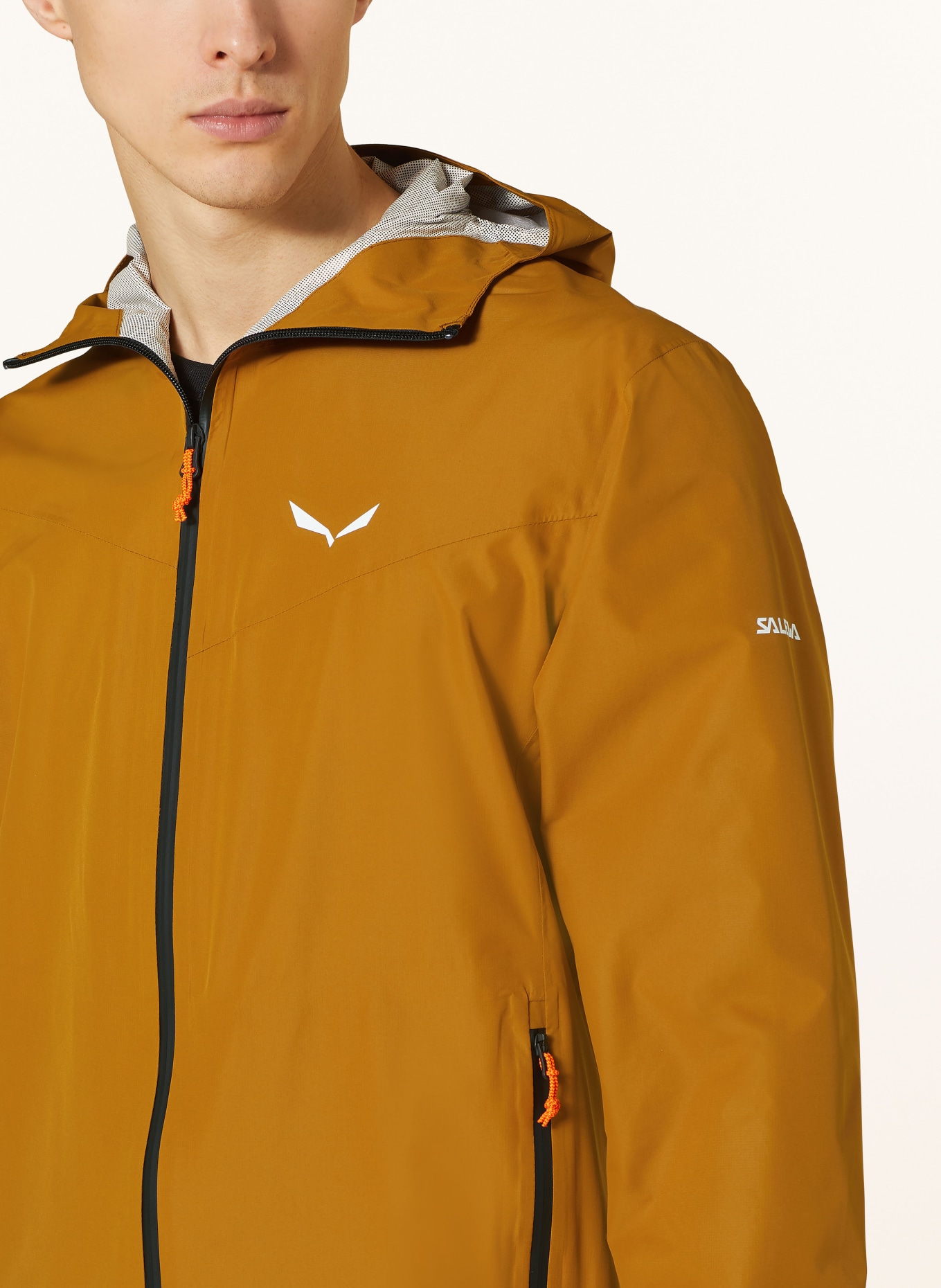 SALEWA Regenjacke PUEZ AQUA POWERTEX, Farbe: DUNKELGELB (Bild 5)