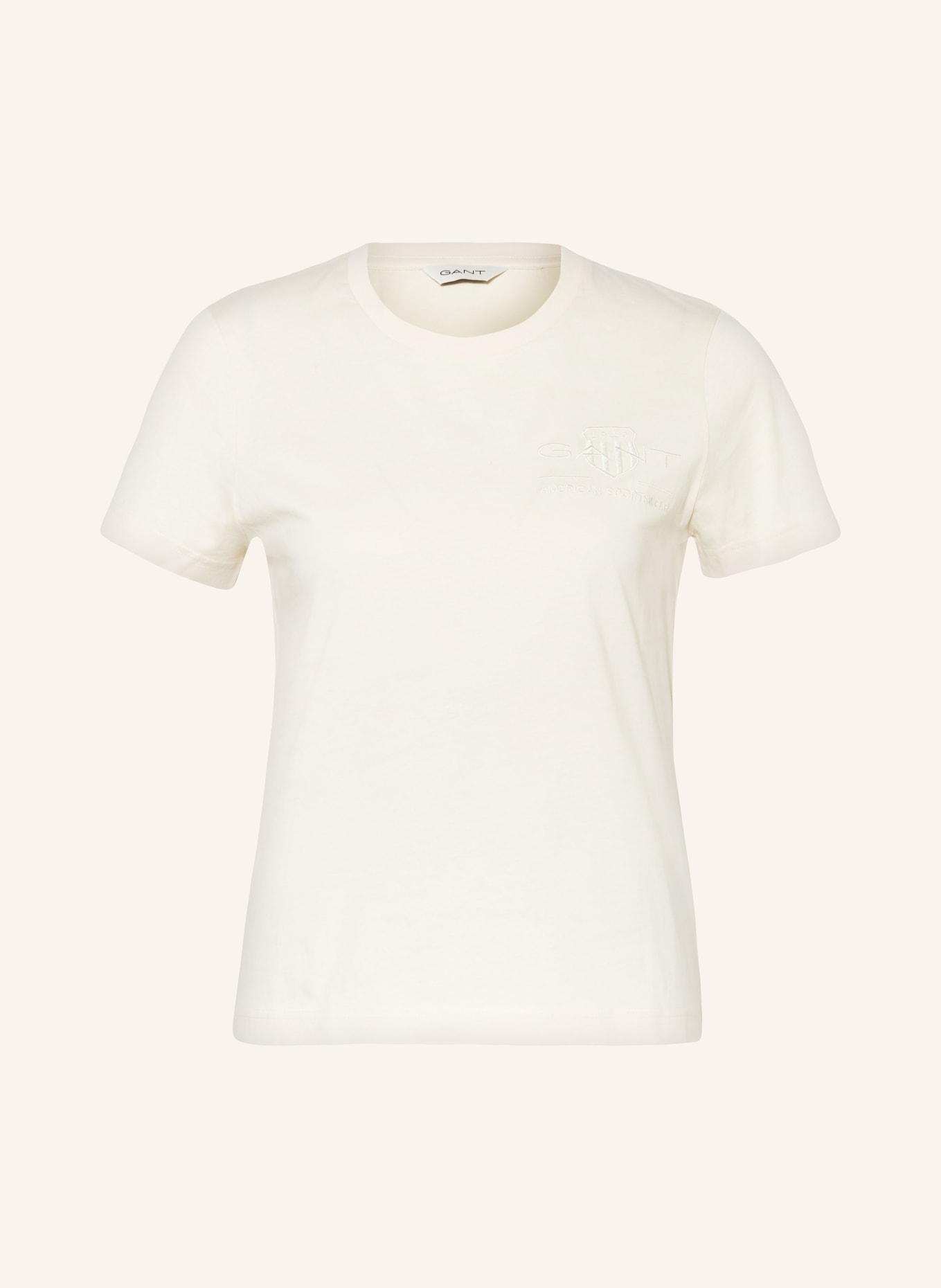 GANT T-shirt, Color: LIGHT YELLOW (Image 1)