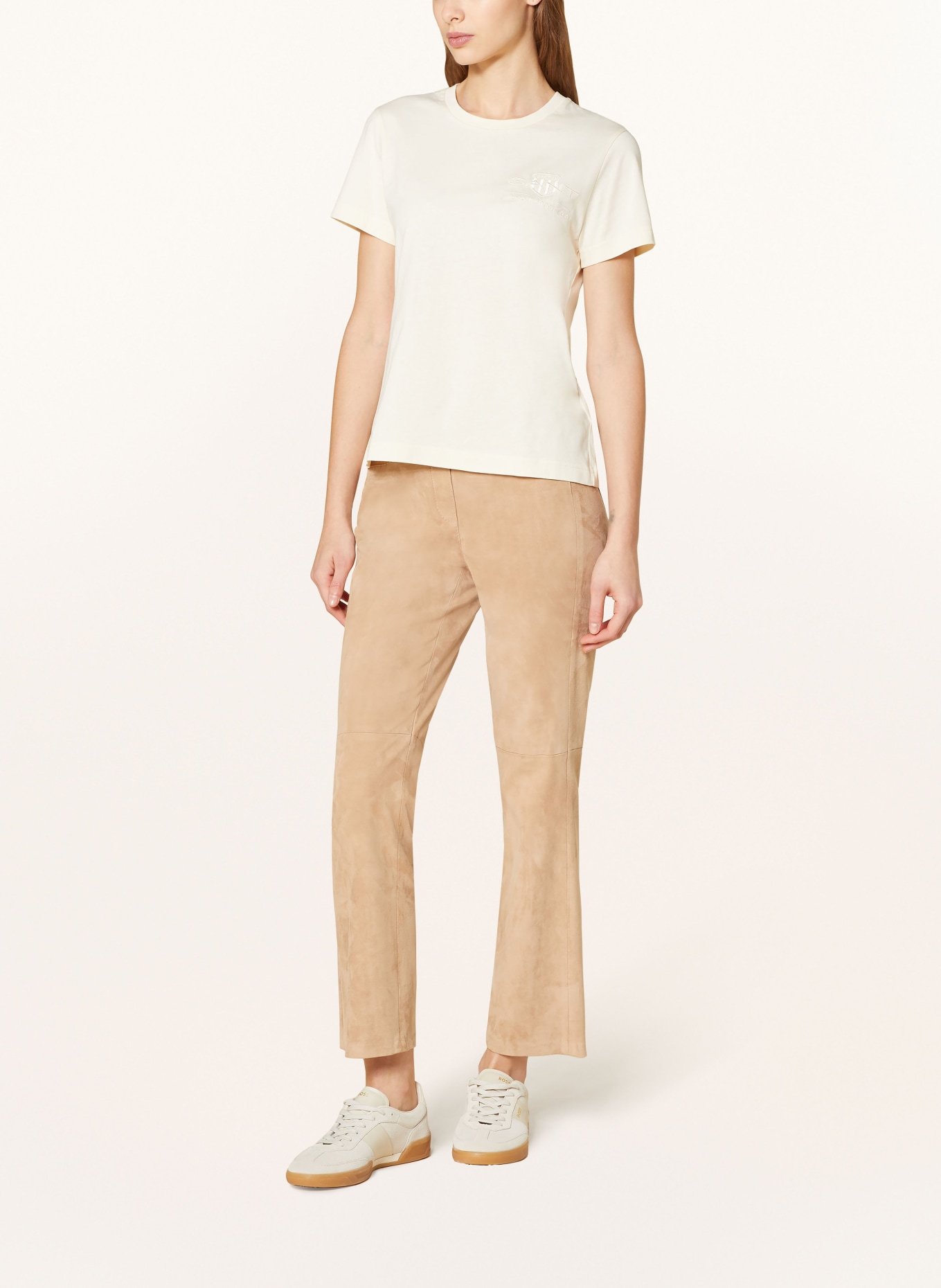 GANT T-shirt, Color: LIGHT YELLOW (Image 2)